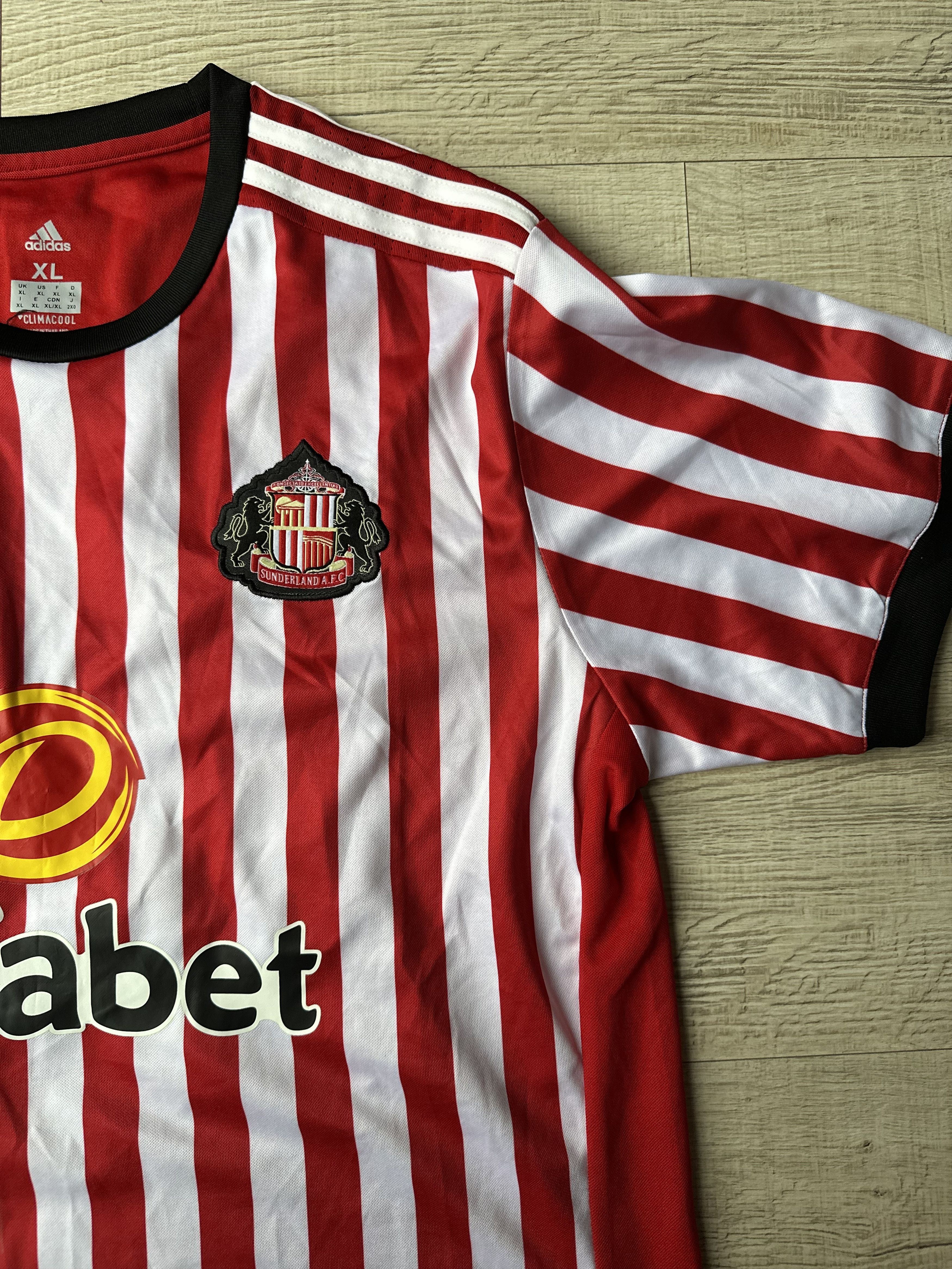Adidas Sunderland Home Shirt 17/18 Adidas XL #50 DK EFL Badge Size US XL / EU 56 / 4 - 3 Thumbnail