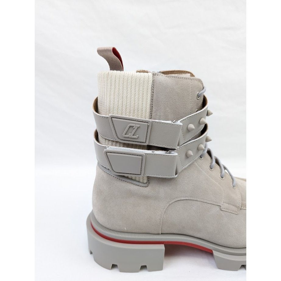 Christian Louboutin o1rshd1 Calf Our Fight Flat Boots in Goose Size US 10 / EU 43 - 5 Thumbnail