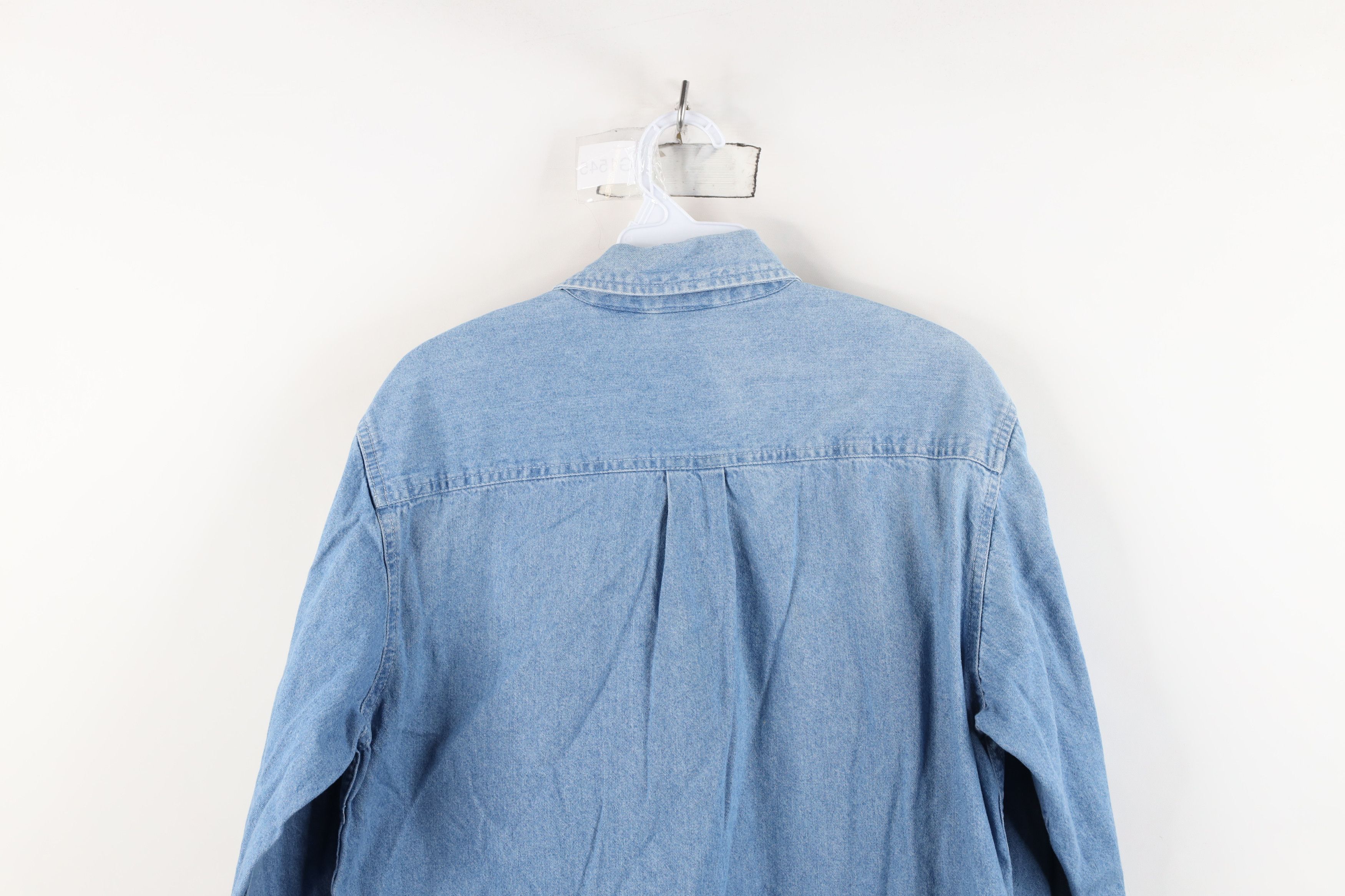 Vintage Vintage 90s Planet Hollywood Beach Denim Button Down Shirt Size US S / EU 44-46 / 1 - 12 Thumbnail