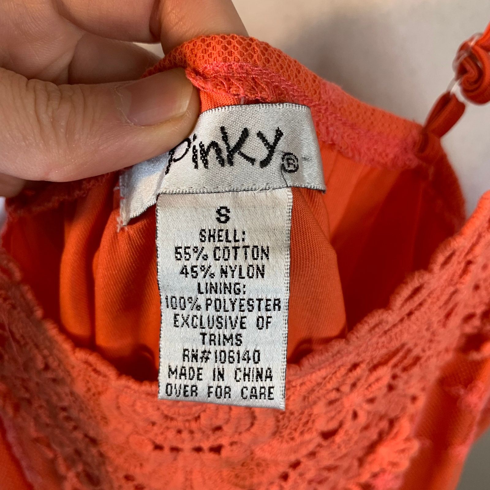 Other Women’s orange lace dress size S Size S / US 4 / IT 40 - 2 Thumbnail