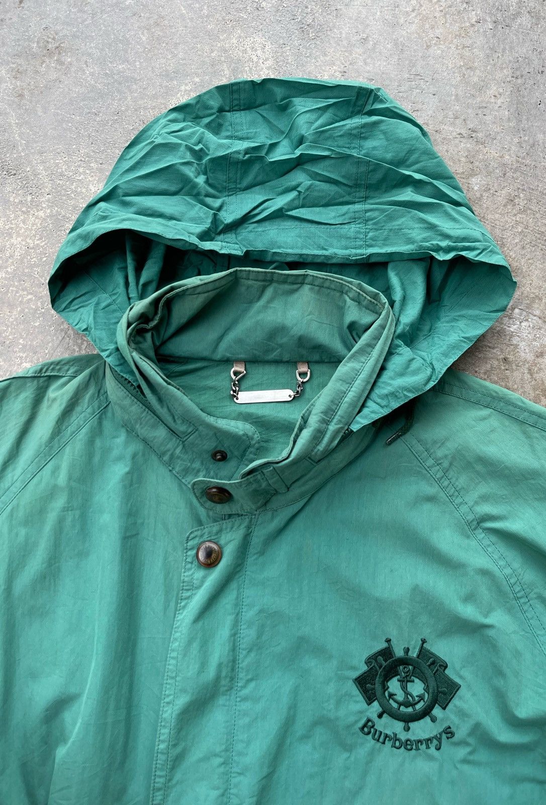Burberry × Burberry Prorsum × Vintage 🔥Vintage Burberrys Logo Bomber Jacket With Hidden Hoodie Size US M / EU 48-50 / 2 - 8 Thumbnail
