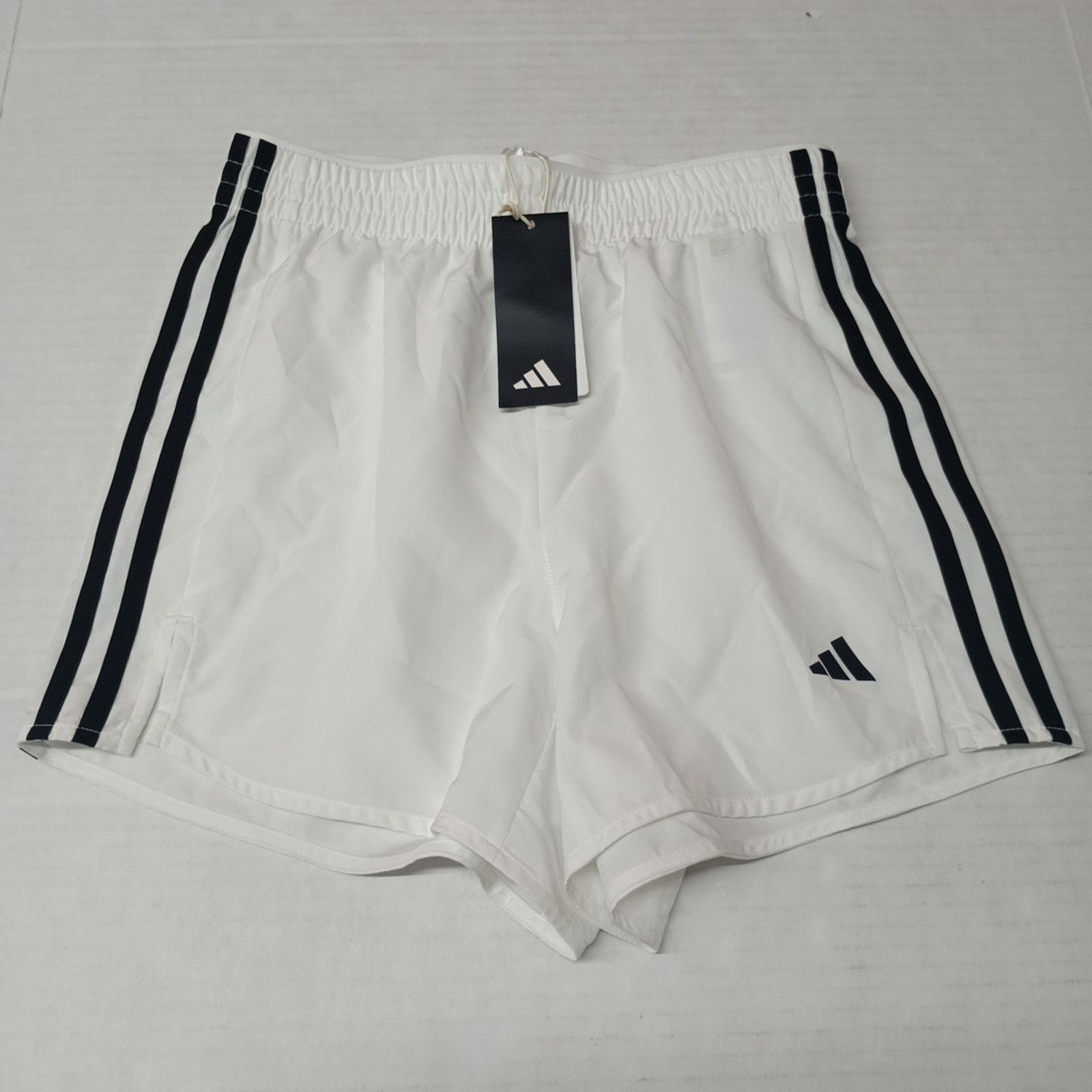Adidas adidas 3 Stripes Shorts High Rise White Aeroready Women's XS Size 26" / US 2 / IT 38 - 1 Thumbnail
