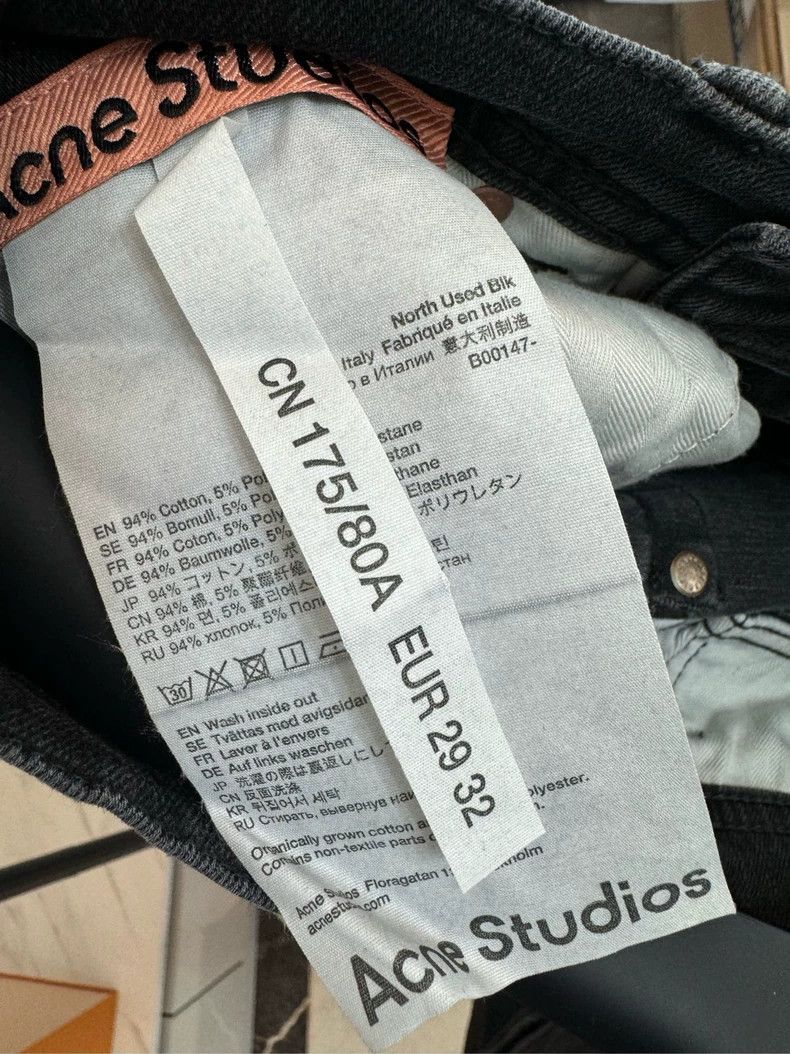 Acne Studios acne studios Charcoal jeans 2504-Nextarrow Size US 29 - 6 Thumbnail