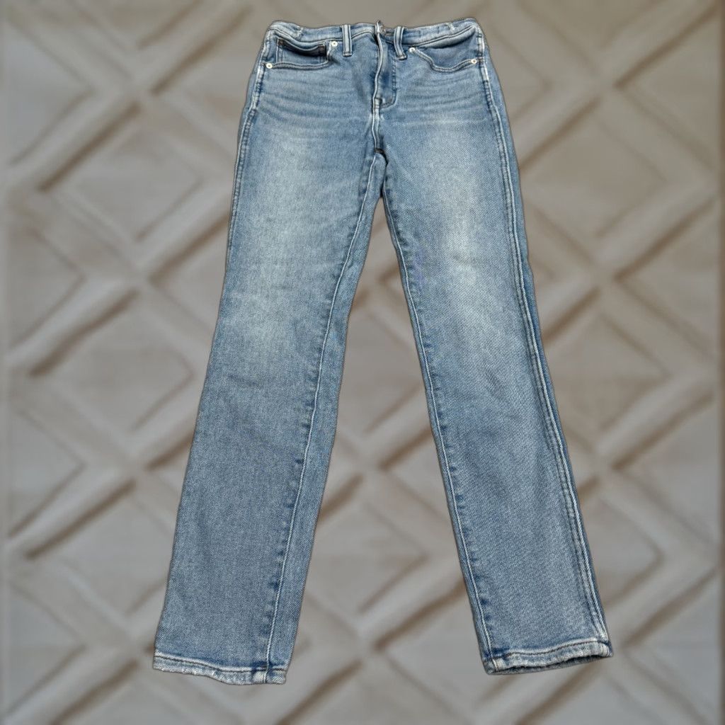 Madewell Madewell Jeans Women 27 Skinny 10" High Rise Light Blue Denim 28in Inseam Size 27" / US 4 / IT 40 - 1 Thumbnail
