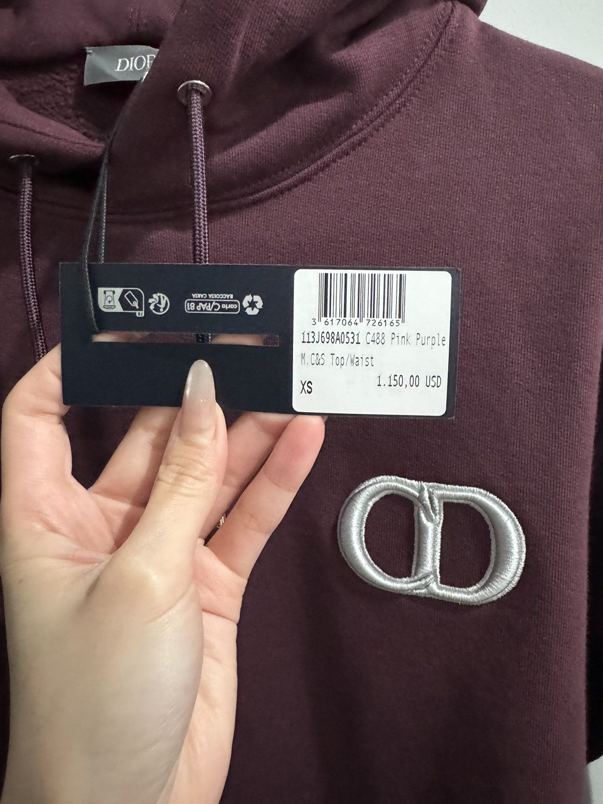Dior Dior Icon Hooded Sweatshirt (brand new) Size US XS / EU 42 / 0 - 3 Thumbnail