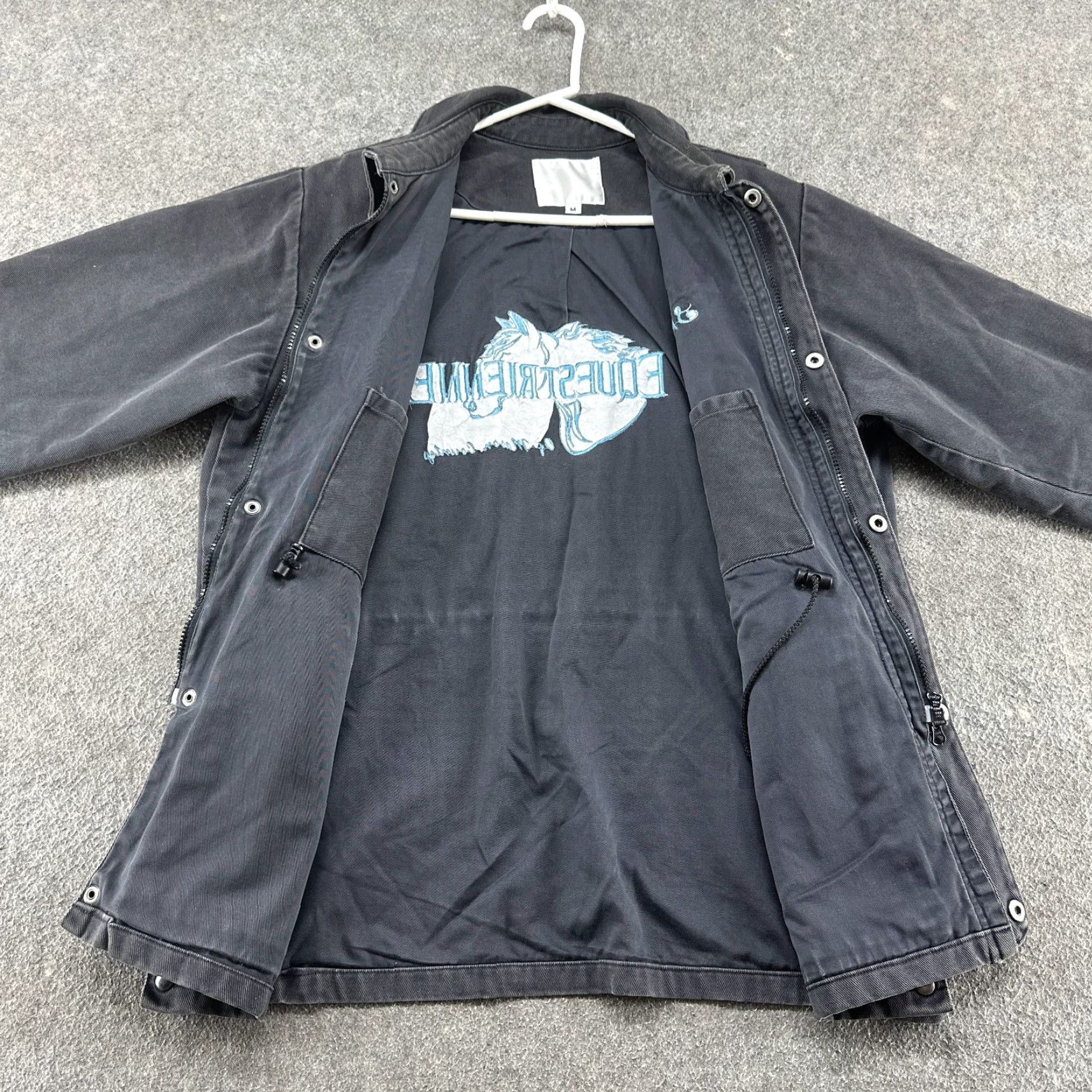 Vintage VINTAGE Brassada Jacket Mens M Black Full Zip Snap Chore Canvas Cotton Equestrian Outdoor Workwear Casual Barn Coat Size US M / EU 48-50 / 2 - 6 Thumbnail