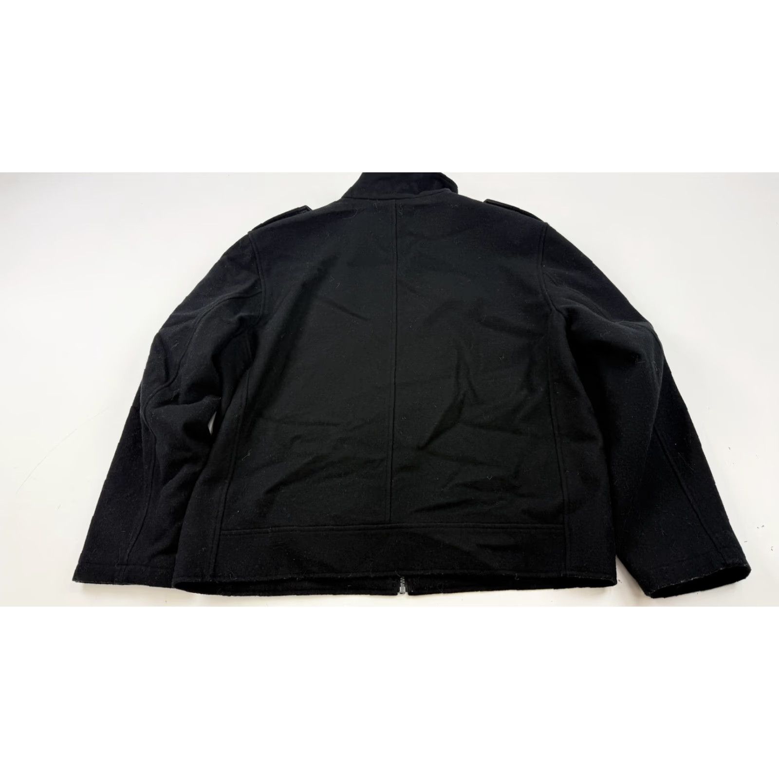 Michael Kors Michael Kors Jacket Mens XL Black Wool Blend Military Zip Front Pockets Size US XL / EU 56 / 4 - 6 Thumbnail