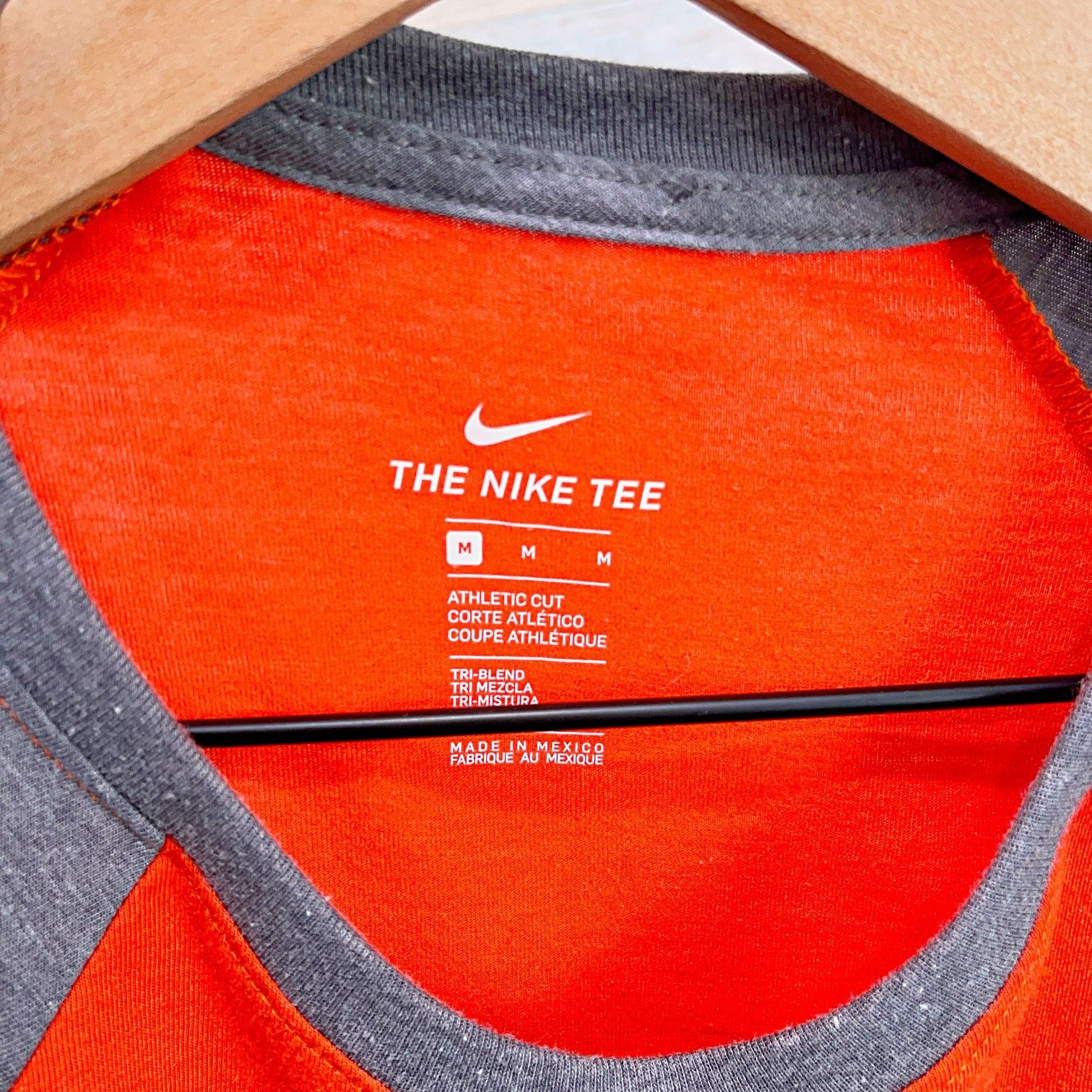 Other Clemson Tigers Nike Tee Orange Gray Raglan Sleeve Womens M Size M / US 6-8 / IT 42-44 - 4 Thumbnail