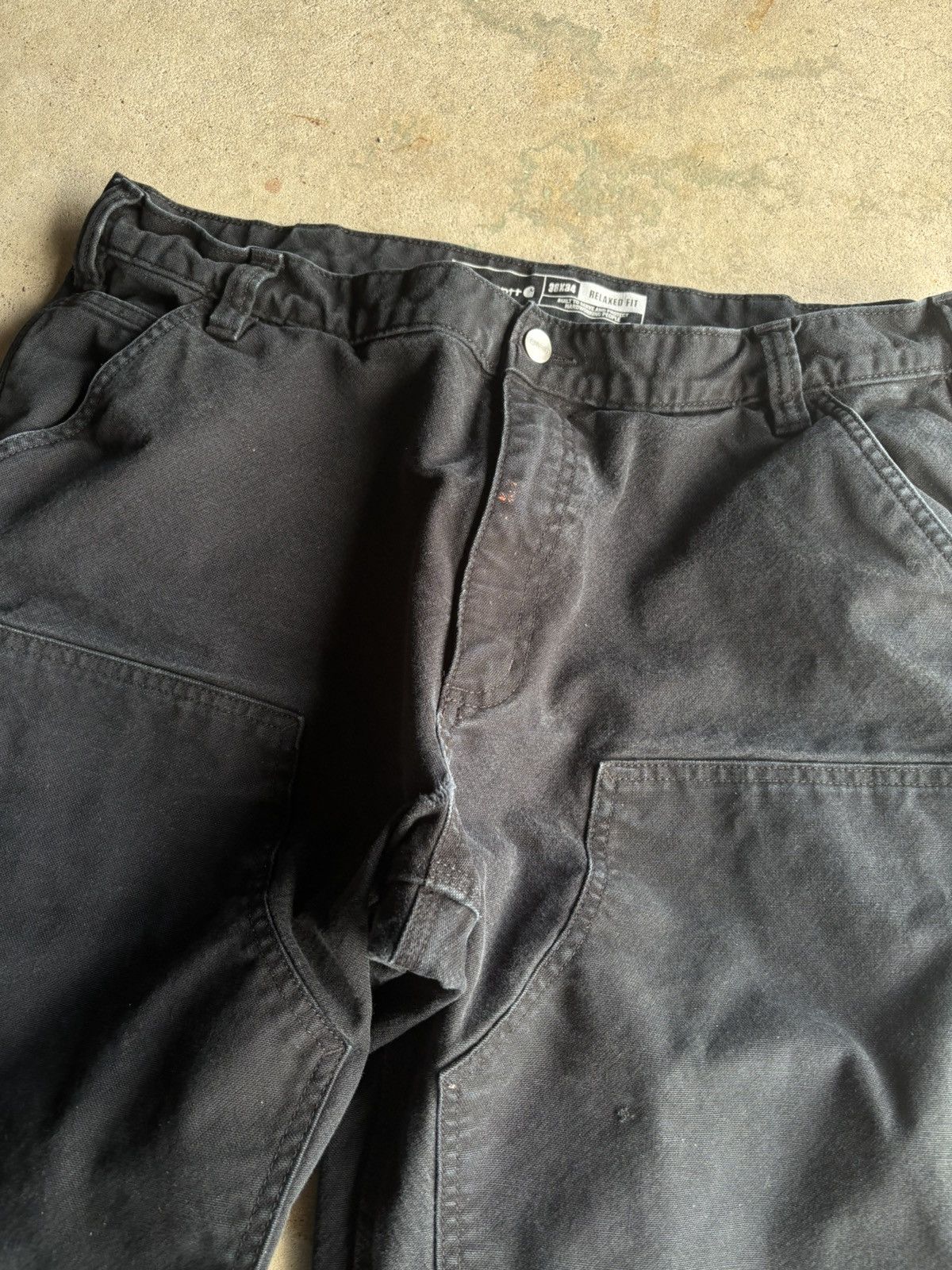 Carhartt Crazy Carhartt Faded Black Double Knee Workpants Size US 38 / EU 54 - 5 Thumbnail
