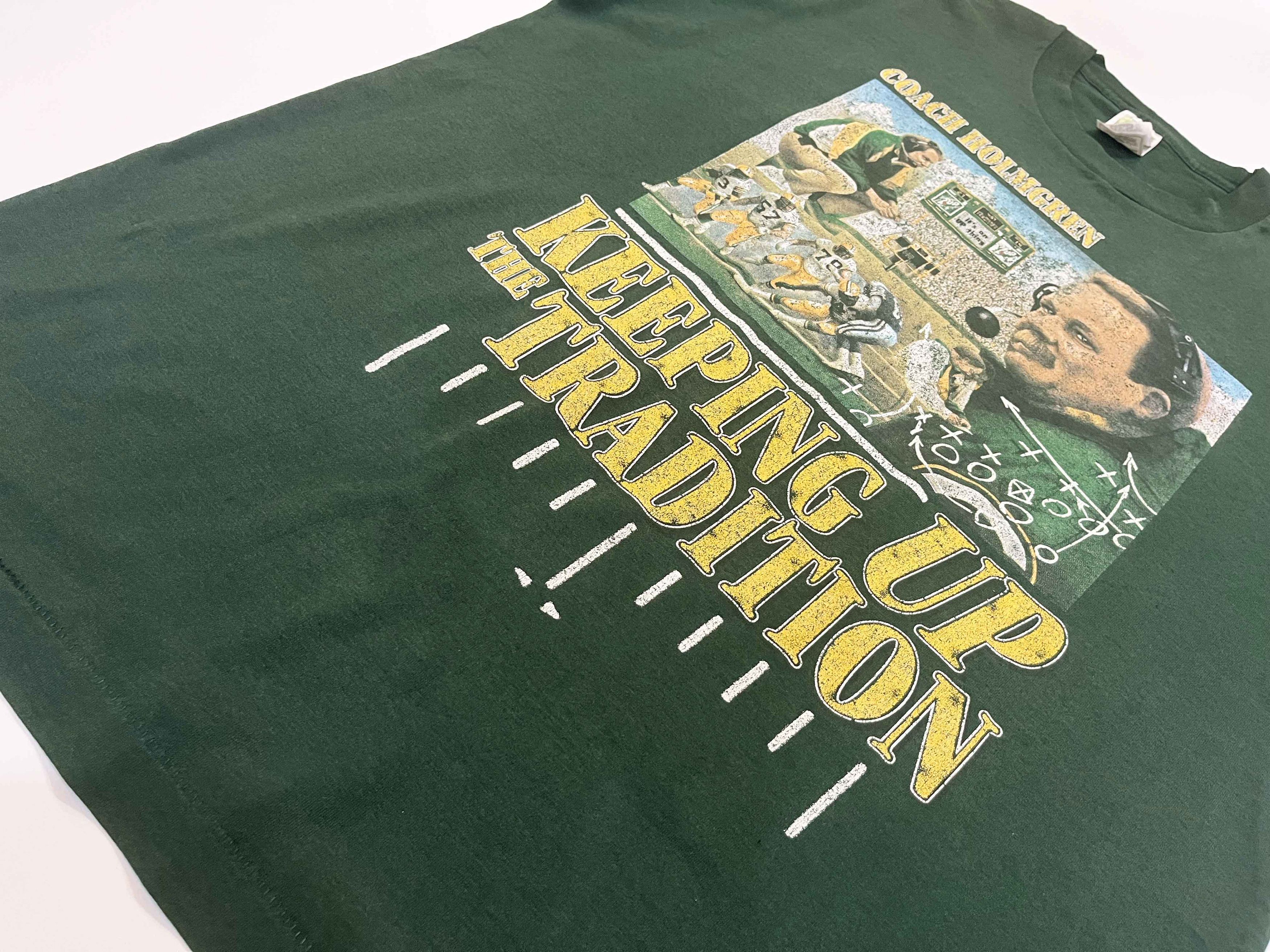 Fruit Of The Loom × NFL Vintage FOTL NFL Green Bay Packers Coach Holmgren T-Shirt Size US XL / EU 56 / 4 - 6 Thumbnail
