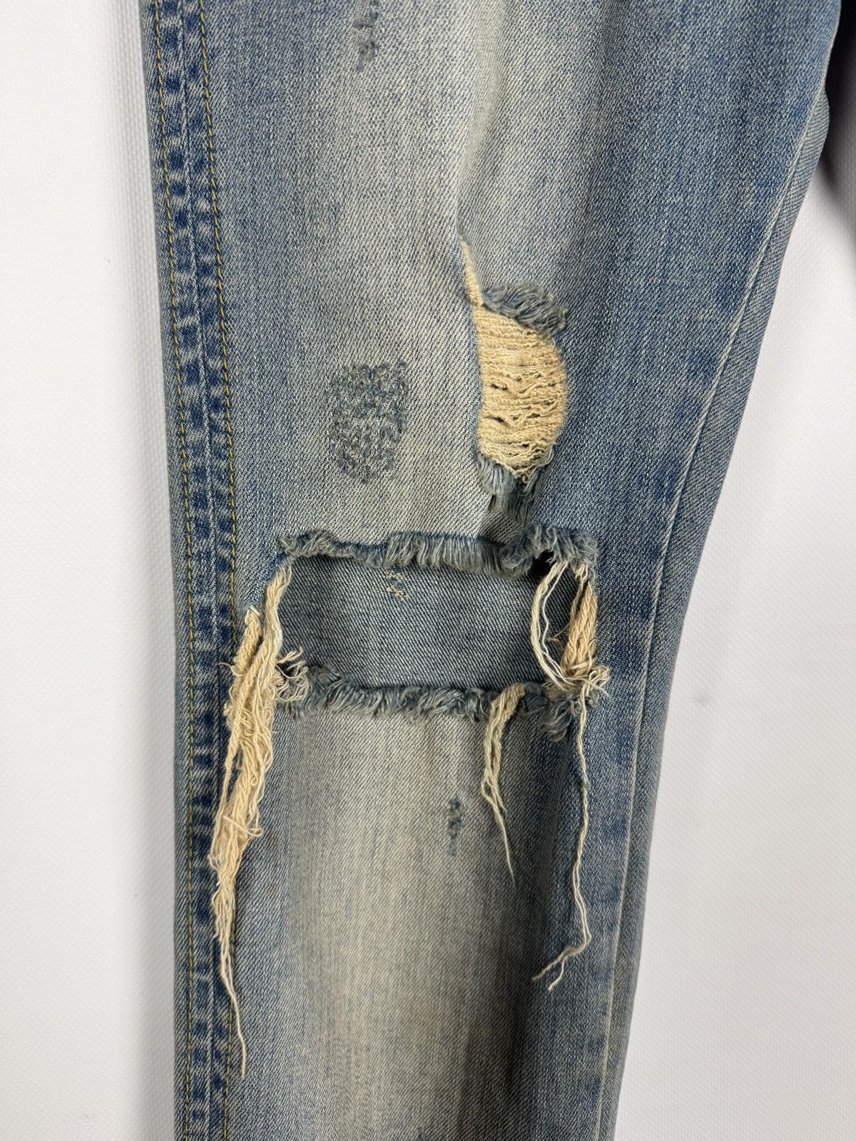 Represent Clo. Represent Destroyer Indigo Skinny Jeans Distressed Denim 30 Size US 30 / EU 46 - 7 Thumbnail