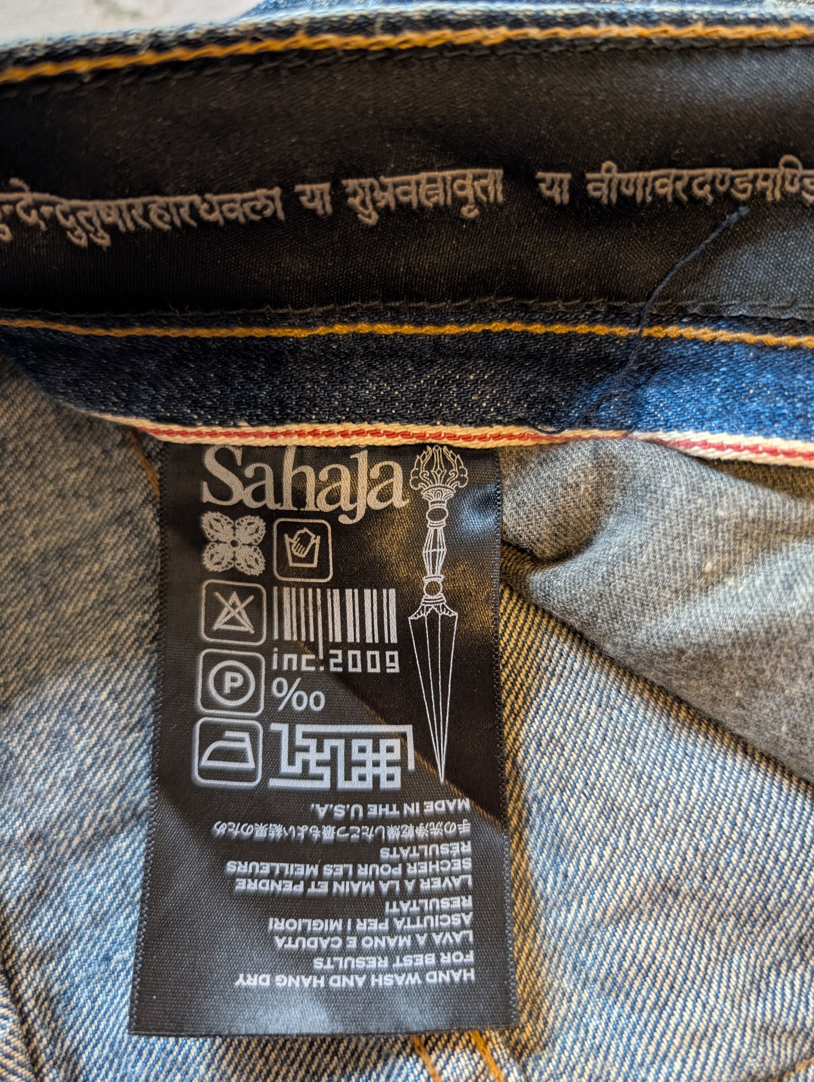 Designer SAHAJA DISTRESSED JEANS MADE IN USA Size US 32 / EU 48 - 14 Thumbnail
