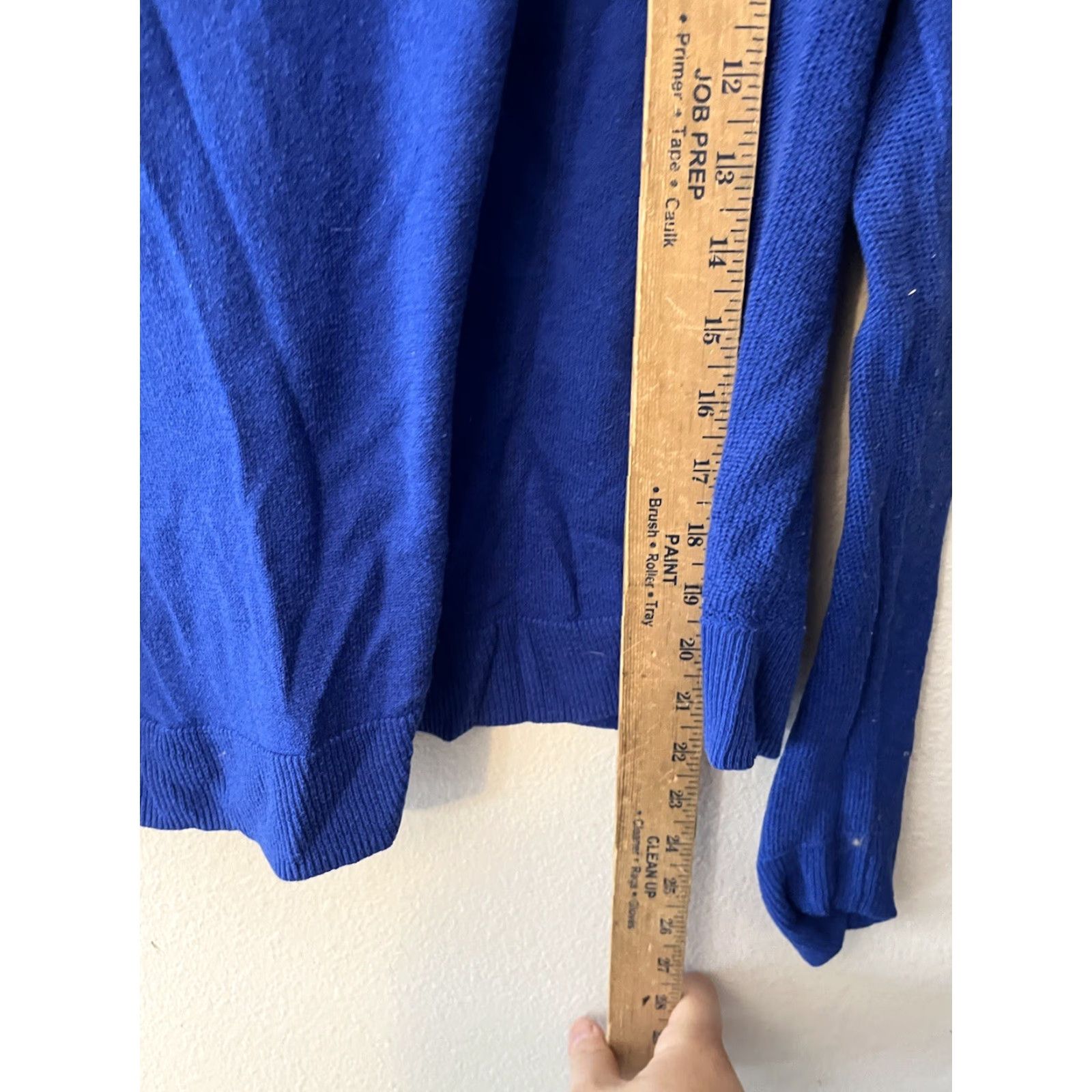 American Eagle Outfitters American Eagle Outfitters Shirt Womens M Blue Solid Crew Neck Long Sleeve Top Size M / US 6-8 / IT 42-44 - 4 Thumbnail