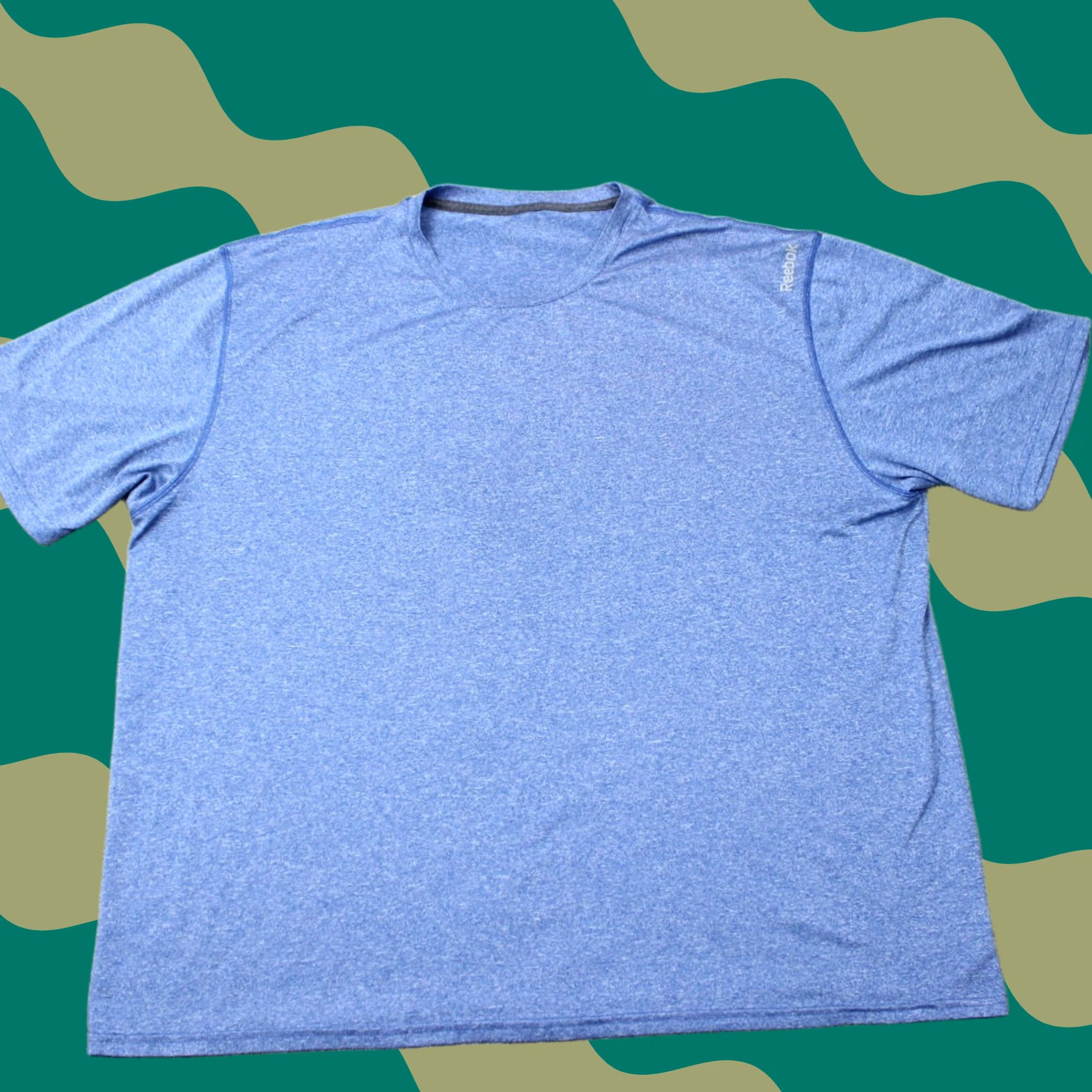 Reebok Reebok Shirt Mens 3XL XXXL Blue PlayDry Regular Fit Athletic Short Sleeve Shirt Mens 3XL Blue PlayDry Size US XXL / EU 58 / 5 - 1 Thumbnail