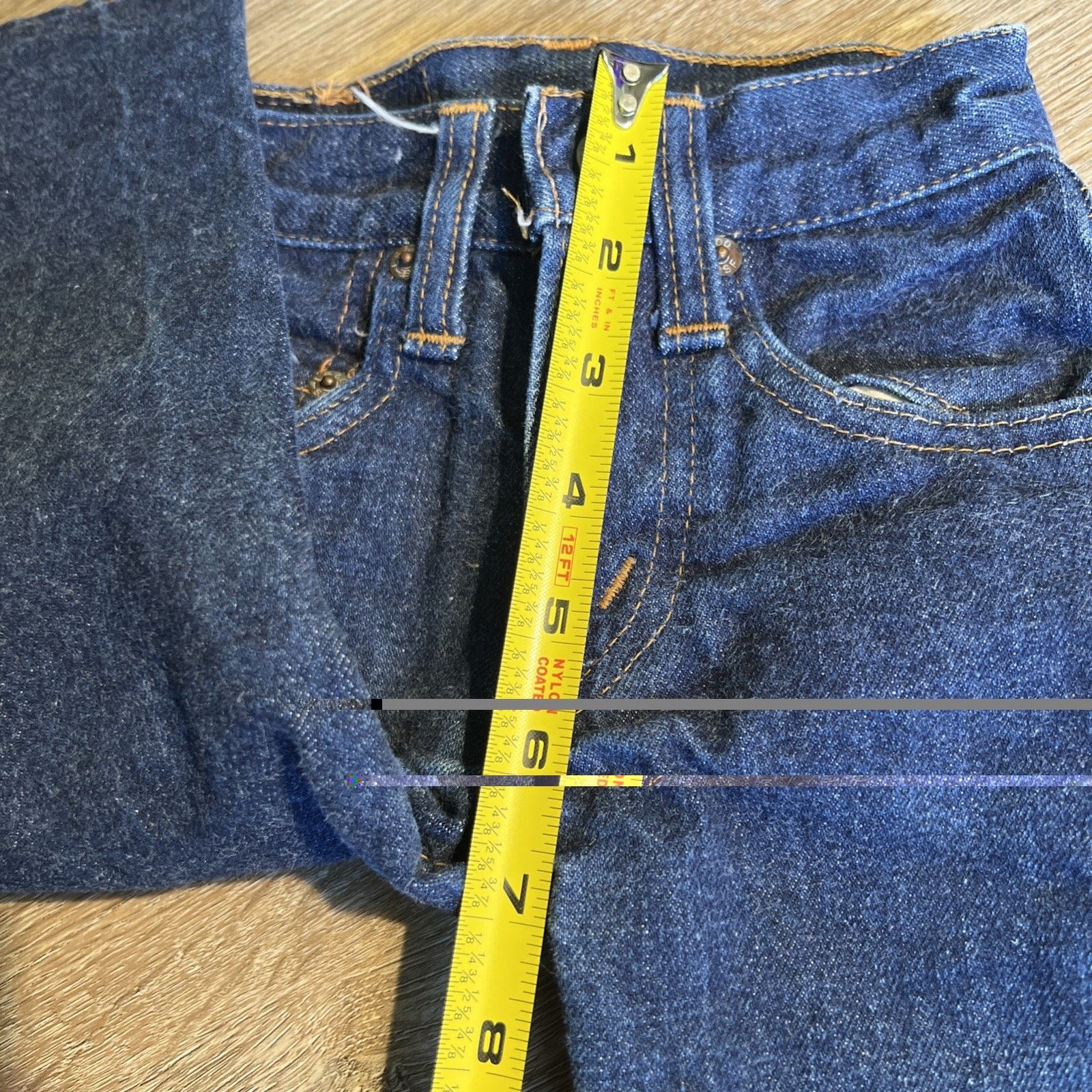 Levi's Levi 302 Big E 0 Toddler Dark Denim V Stitch Dark Indigo Size 25" / US 0 / IT 36 - 16 Thumbnail