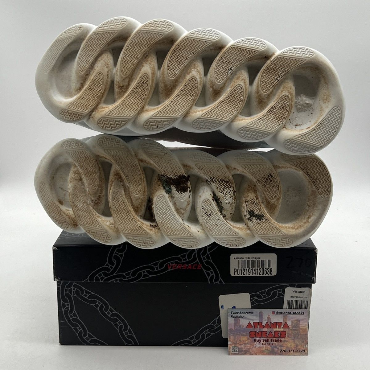 Versace Versace Chain Reaction White Size US 10 / EU 43 - 8 Thumbnail