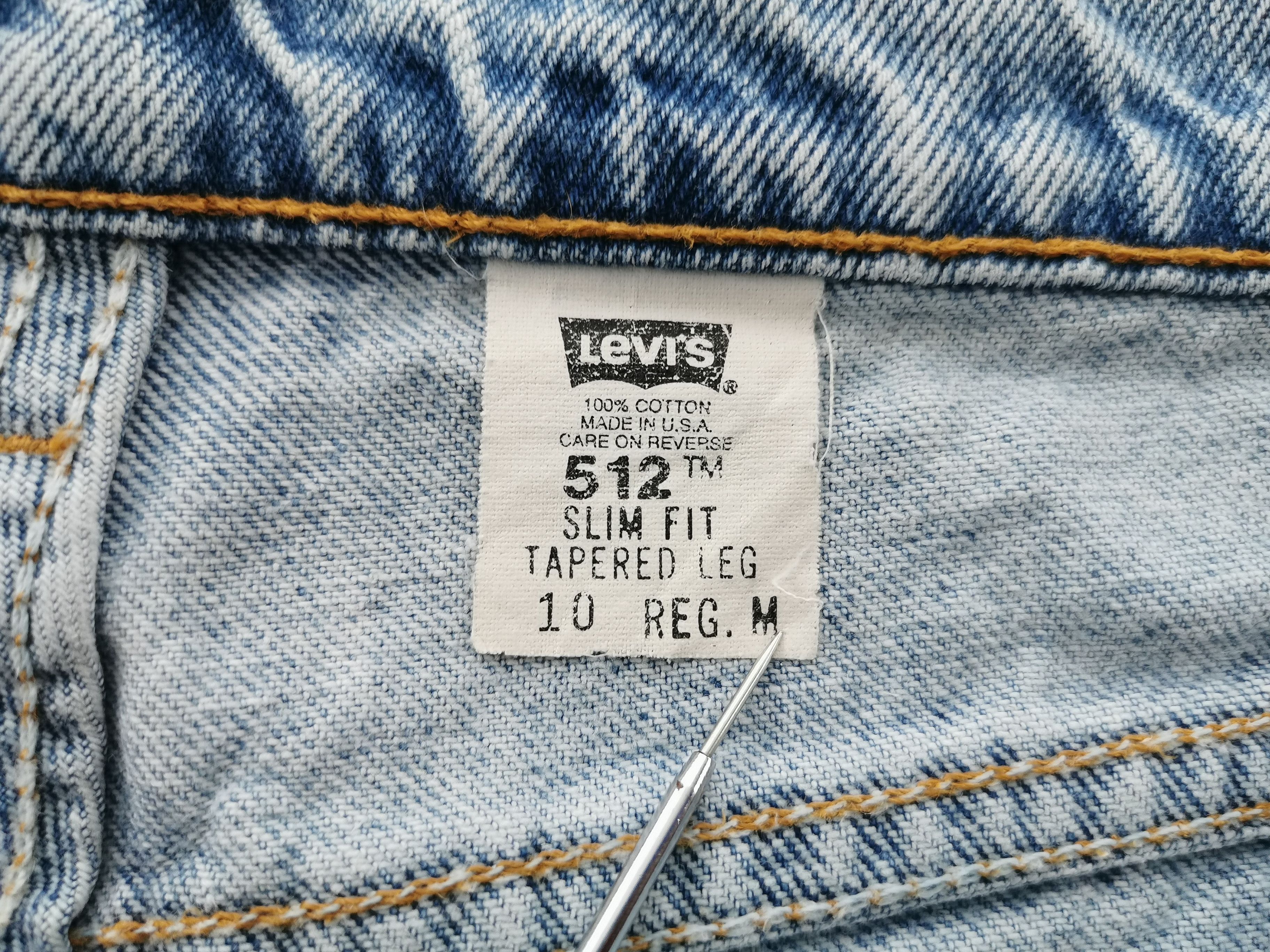 Levi's Vintage Levis Lot 512 Denim Jeans Made In USA Waist 29 Size US 29 - 8 Thumbnail