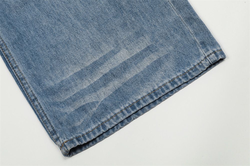 Jean Men's distressed loose-fitting washed gradient jeans Size US 32 / EU 48 - 6 Thumbnail