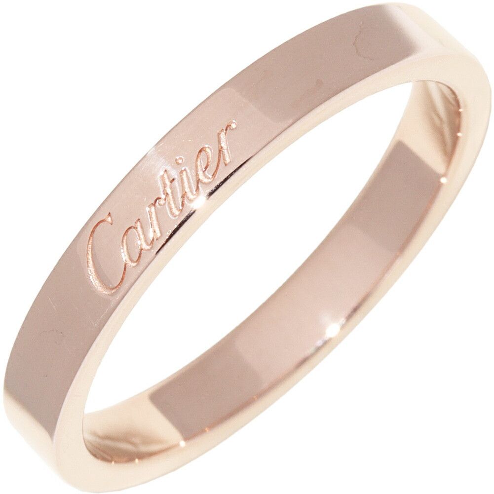 Cartier Cartier Cartier C De Cartier Engraved Au750 Pink Gold Ring Size 17 Precious Metal Ring B40872 DUTY FREE for USA Size ONE SIZE - 1 Thumbnail
