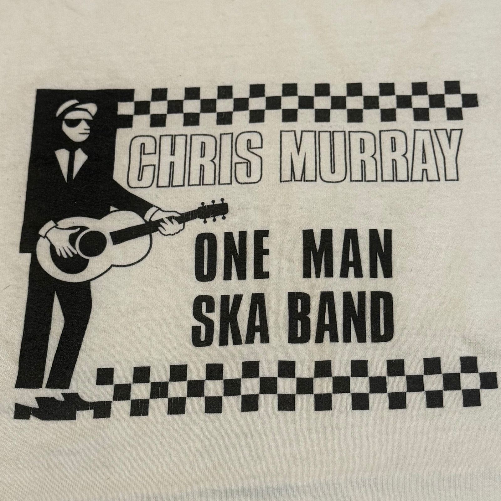 Band Tees Chris Murray One Man Ska Band White T-Shirt Size S Size US S / EU 44-46 / 1 - 2 Thumbnail