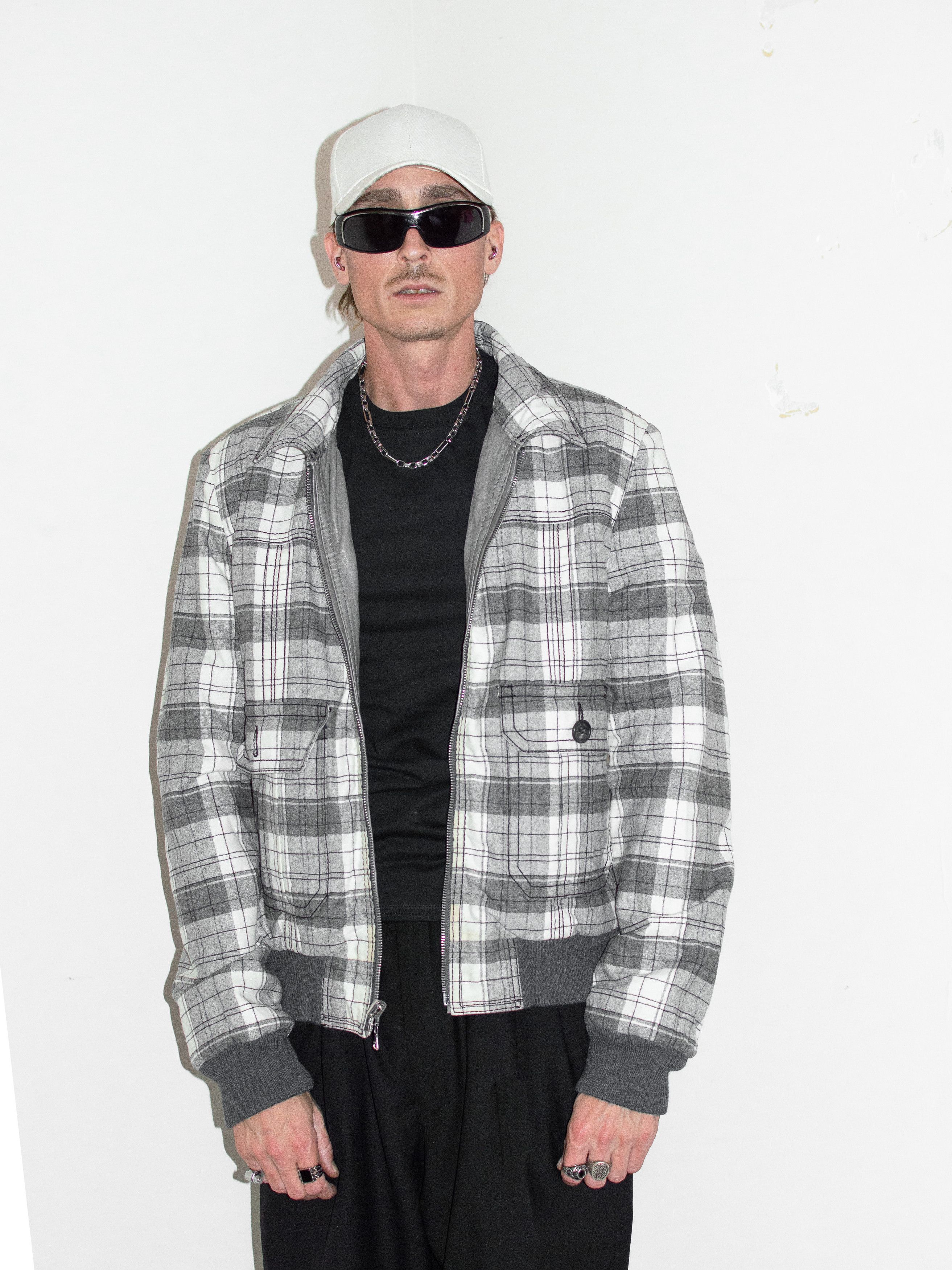 Dolce & Gabbana × Vintage Y2K D&G Boxcut Reversible Wool Leather bomber Jacket Size US L / EU 52-54 / 3 - 1 Thumbnail
