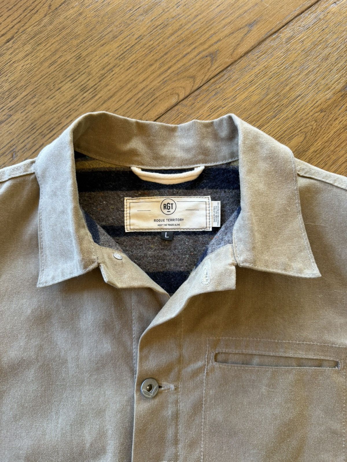 Rogue Territory RGT Lined Supply Jacket - Ridgeline Tan Waxed Canvas Size US L / EU 52-54 / 3 - 2 Thumbnail