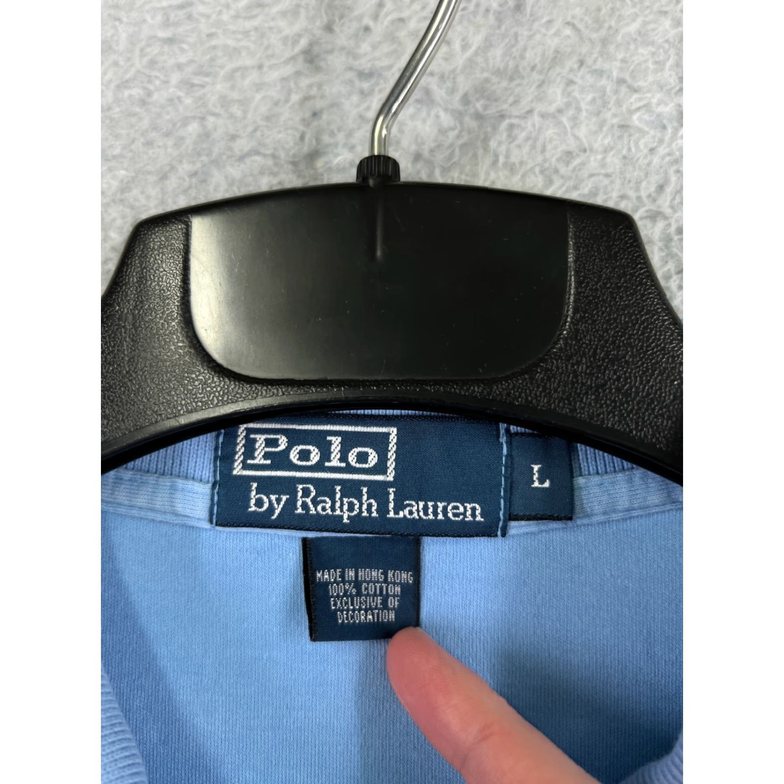 Ralph Lauren VINTAGE Polo Ralph Lauren Shirt Men Large Blue Jersey Oversized Golf Classic Size US L / EU 52-54 / 3 - 7 Thumbnail