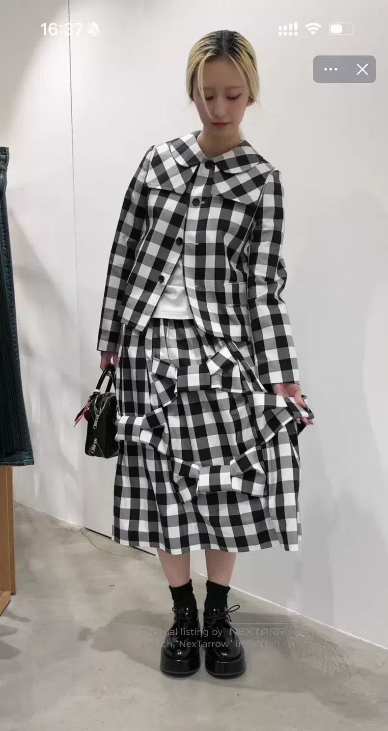 Comme des Garcons Comme des Garcons size XS Bow tie plaid half skirt Size 23" - 8 Thumbnail
