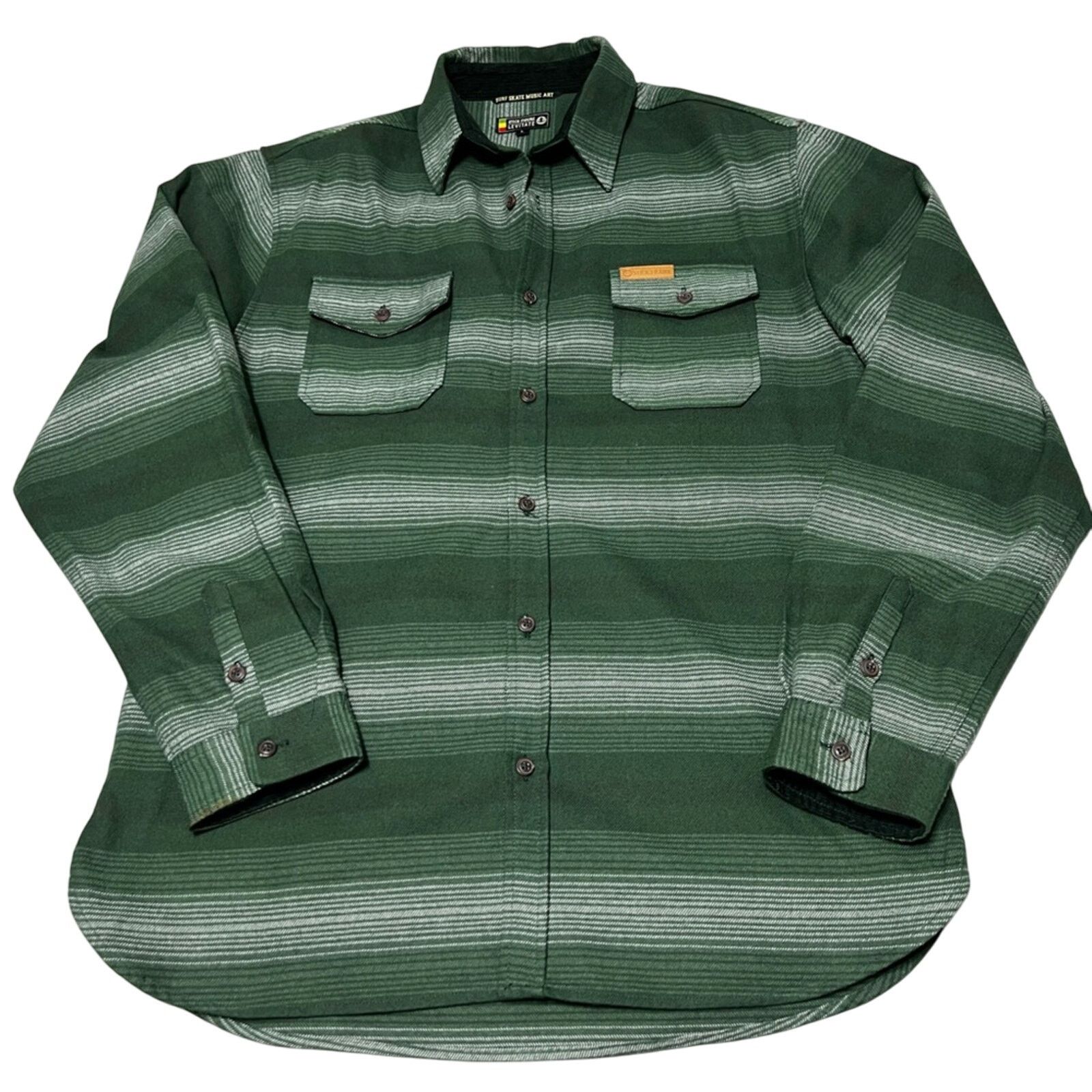 Band Tees Stick Figure x Levitate Baja Flannel Shirt REGGAE RARE Size US L / EU 52-54 / 3 - 1 Thumbnail