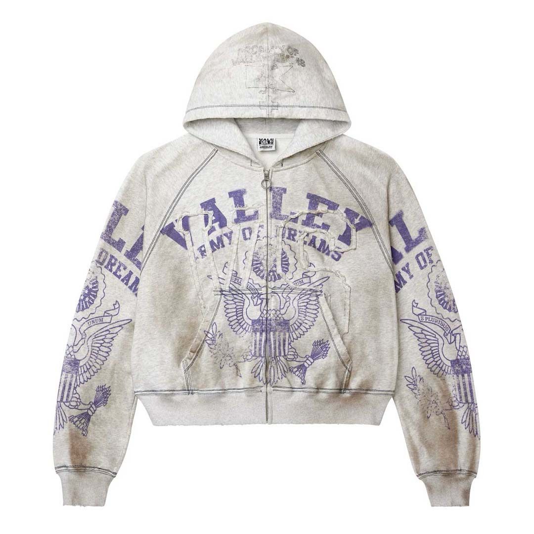 Vale Forever Army Zip Up Hoodie Grey Size US M / EU 48-50 / 2 - 1 Thumbnail