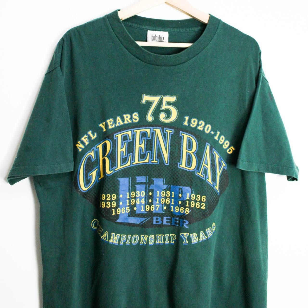 Other Vintage Green Bay Packer t-shirt size: L Size US L / EU 52-54 / 3 - 3 Thumbnail