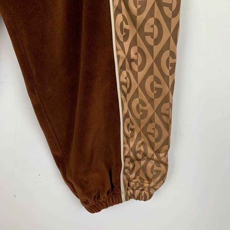 Gucci Gucci Size XS Brown side logo printed cotton drawstring cas Size US 27 - 5 Thumbnail