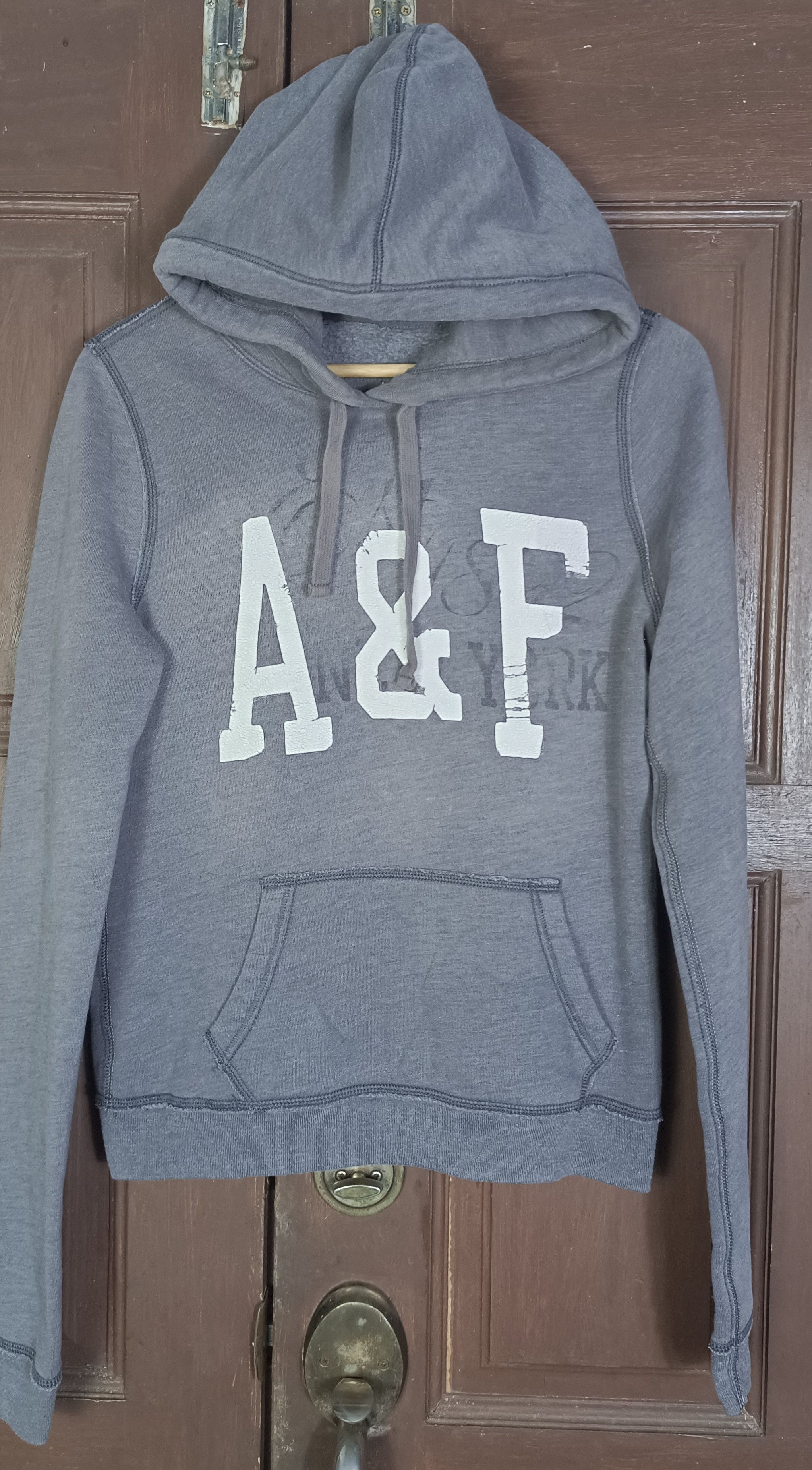 Abercrombie & Fitch × Vintage Abercrombie & Fitch Spell Out Hoodie Size US S / EU 44-46 / 1 - 5 Thumbnail