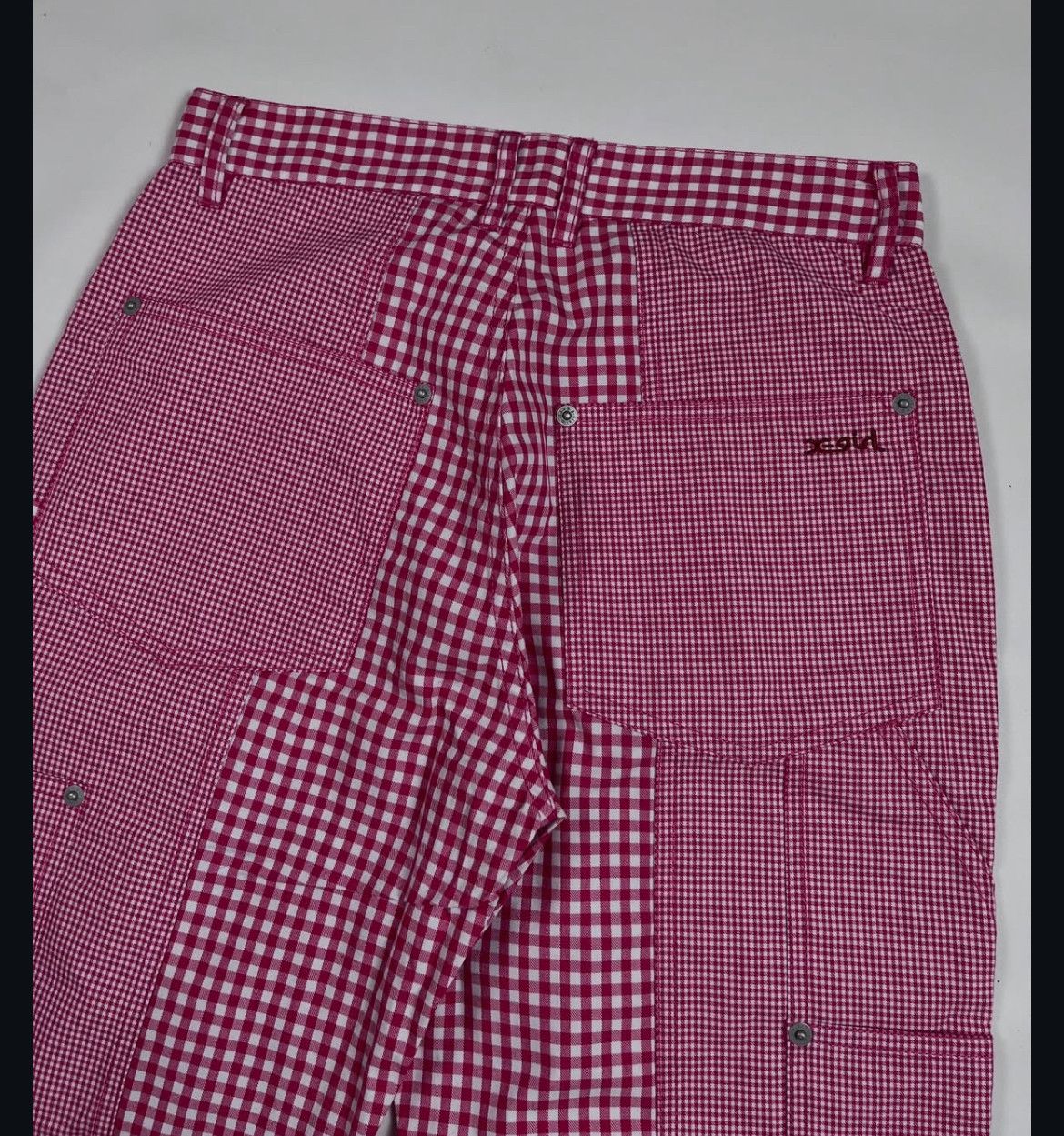 Hysteric Glamour 2000s X-Girl Plaid Pattern Double Knee Carpenter y2k Size US 28 / EU 44 - 4 Thumbnail