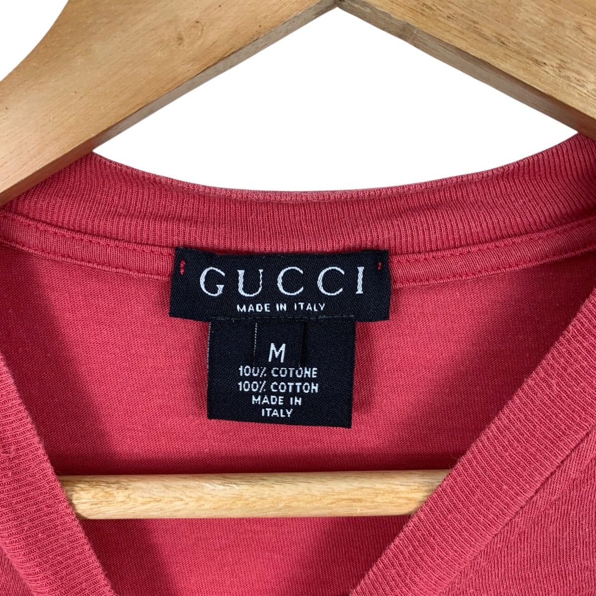Gucci Vintage Y2K GUCCI MADE IN ITALY Embroidered Logo Boxy Tee Size US M / EU 48-50 / 2 - 7 Thumbnail