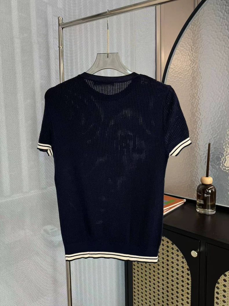 Dior Dior Navy J'ADIOR Knit Short Sleeve Size US S / EU 44-46 / 1 - 2 Thumbnail