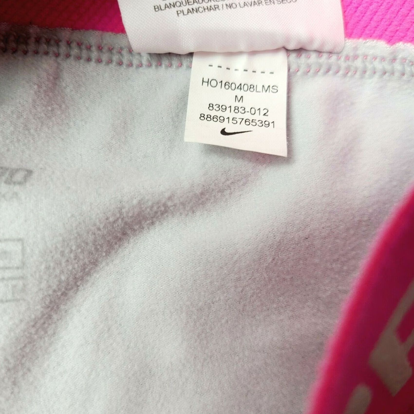 Nike Nike Pro Active Leggings Women Size M Black Pink Training Yoga Pants Size 32" / US 10 / IT 46 - 5 Thumbnail