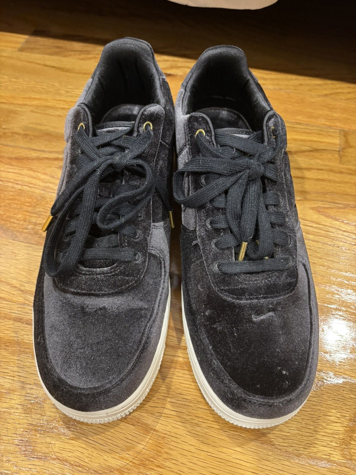 Nike Nike Air Force 1 Low Premium 3 “Velour Black” Size US 9.5 / EU 42-43 - 3 Thumbnail
