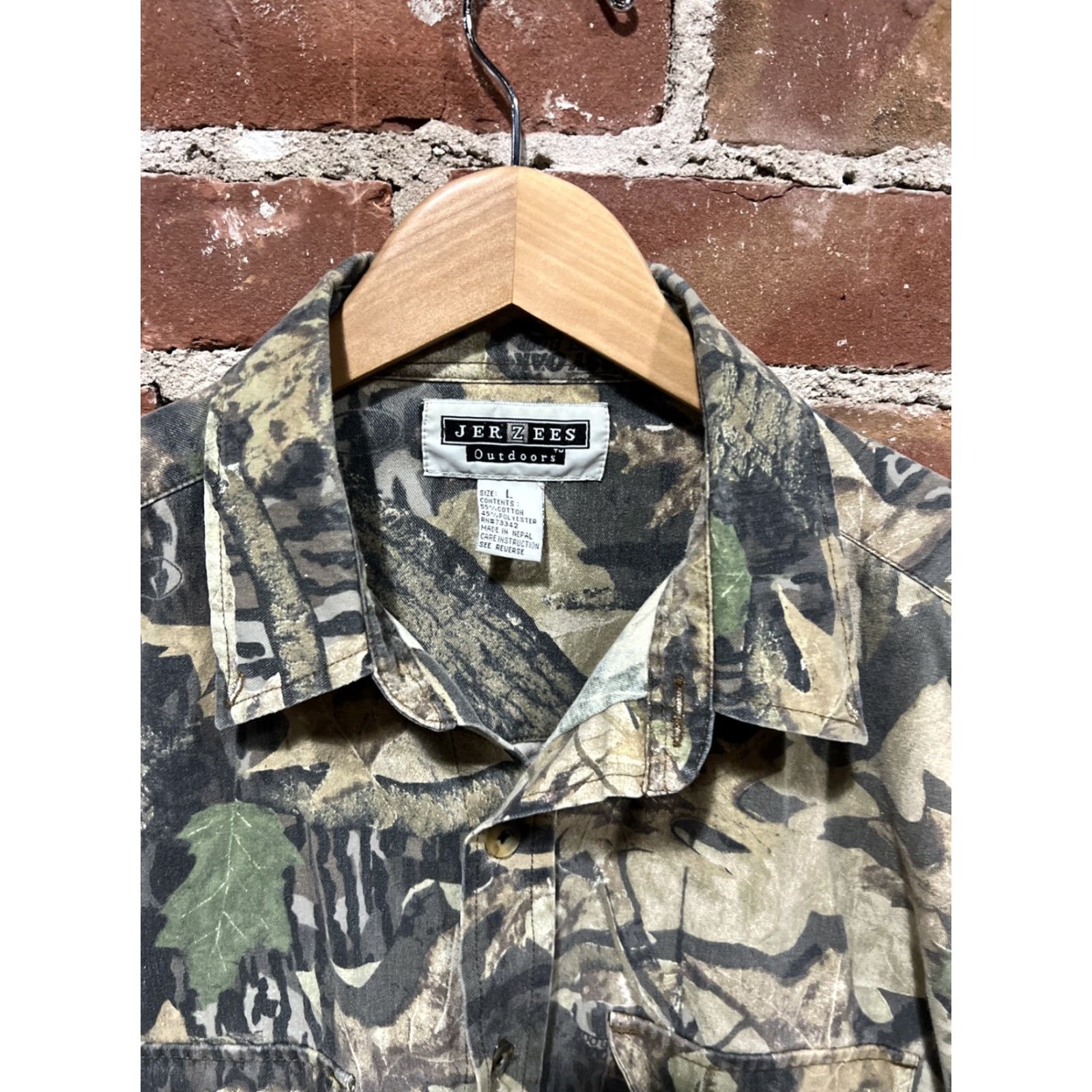 Vintage VINTAGE Mossy Oak Camouflage Shirt Mens L Canvas Button Up Hunting Outdoor Jerzees Outdoors Cotton Size US L / EU 52-54 / 3 - 2 Thumbnail
