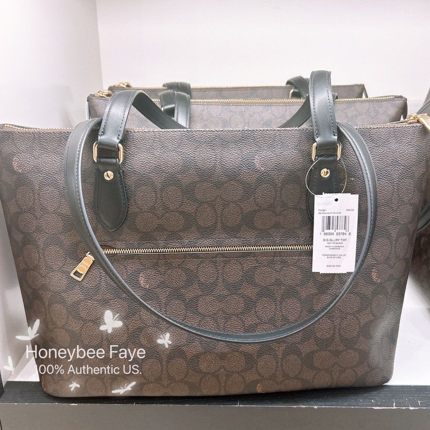 Coach Gallery Tote Bag In Signature Canvas CW381 Size ONE SIZE - 4 Thumbnail