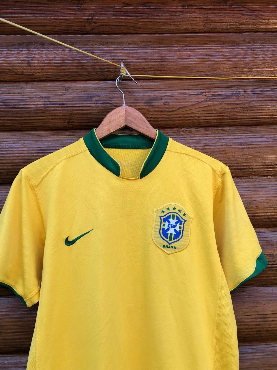 Nike BRASIL HOME FOOTBALL SHIRT SOCCER JERSEY NIKE Size US L / EU 52-54 / 3 - 2 Thumbnail