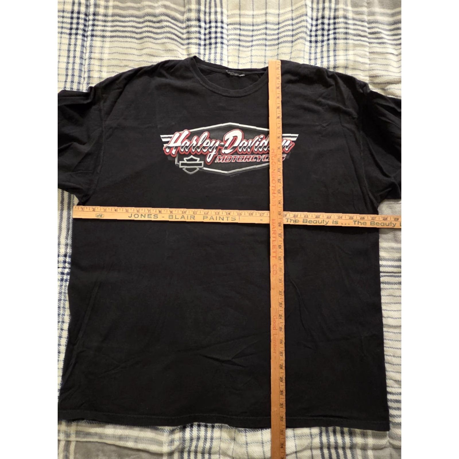 Harley Davidson Harley-Davidson T-Shirt Black 3XL Long Sleeve Graphic Double-Sided Mens Cotton Motorcycle Biker 90s? Wait no. Size US XXL / EU 58 / 5 - 4 Thumbnail