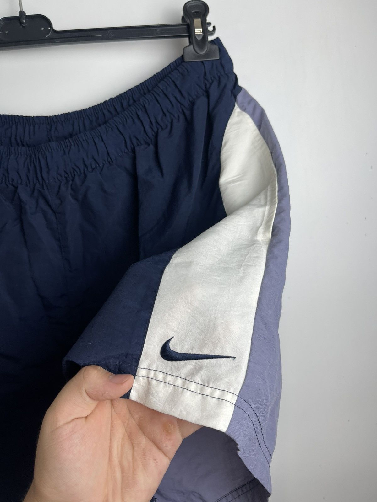 Nike × Vintage Vintage Nike Nylon Shorts Size L-XL Y2K Swoosh Size US 35 - 2 Thumbnail