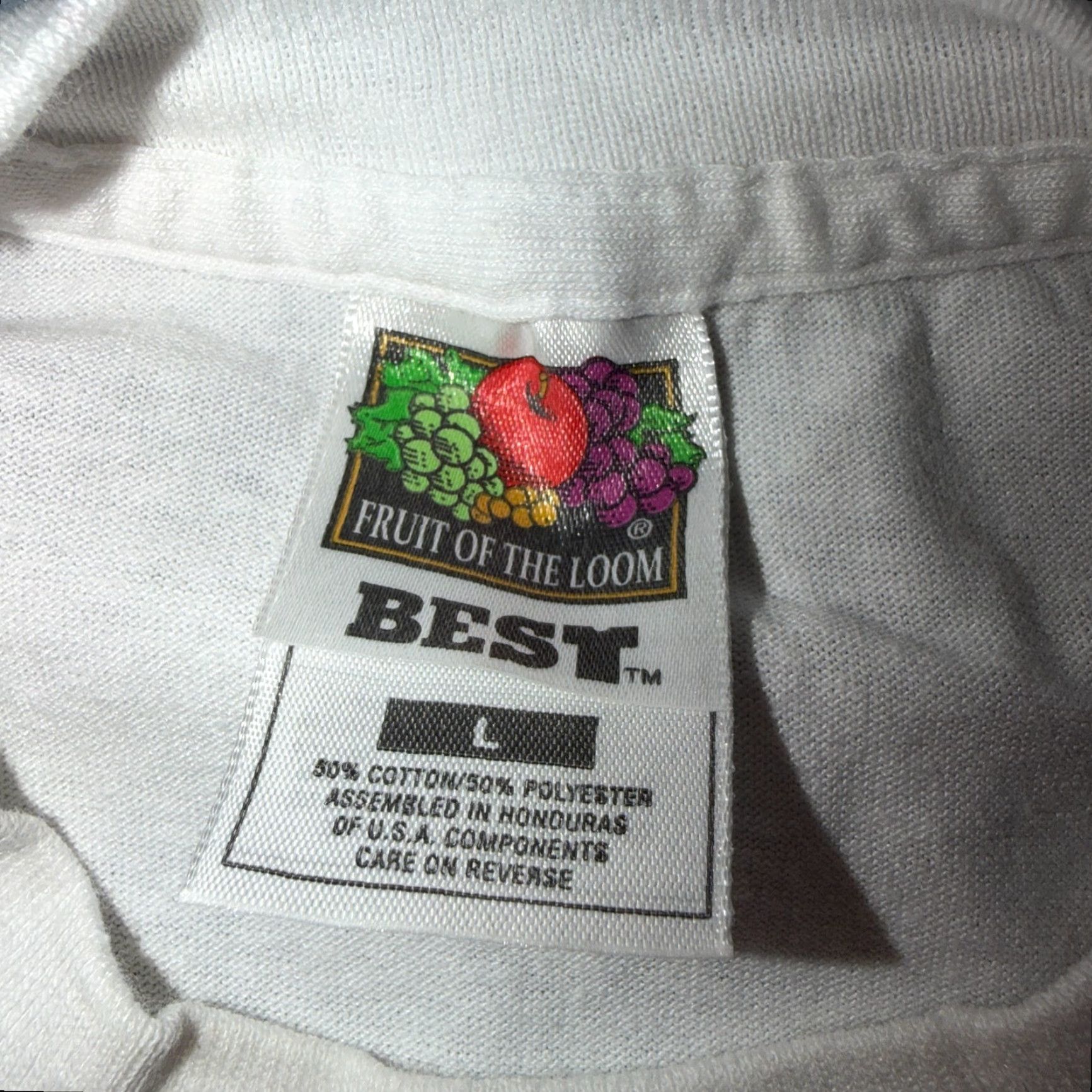 Fruit Of The Loom VINTAGE Chicago Windy City Sunshine T Shirt Men L White Fruit of the Loom 90s 80s 70s Sears Tower Graphic Love Size US L / EU 52-54 / 3 - 4 Thumbnail