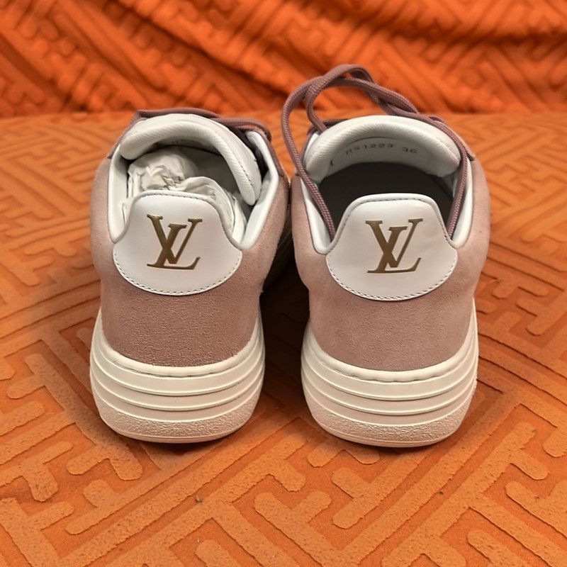 Louis Vuitton Louis Vuitton Groovy Pink Low-Top Sneakers -2505 Size US 6 / IT 36 - 3 Thumbnail