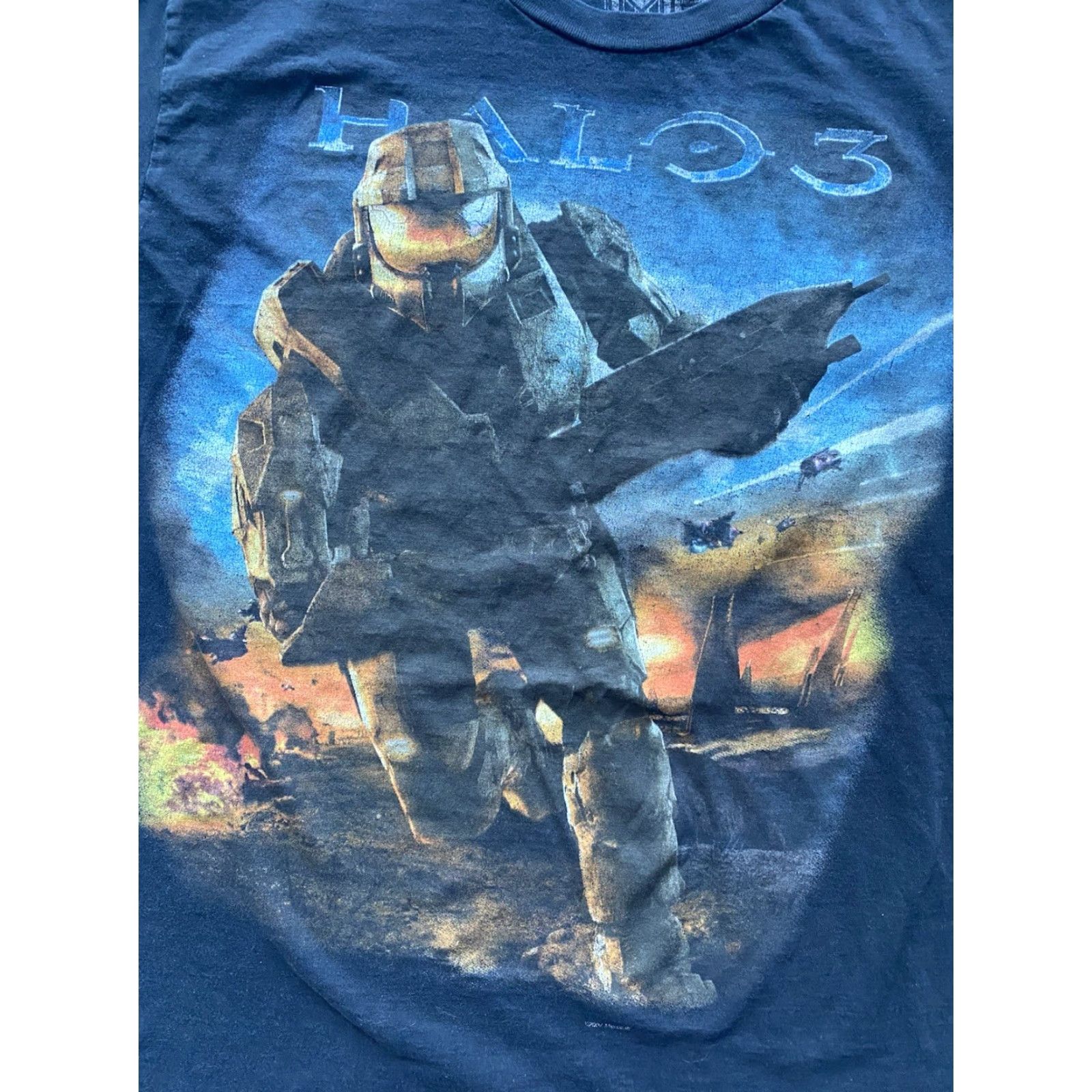 Halo VINTAGE 2007 Halo 3 Promo T-Shirt Mens L Black MF Bungie Xbox 360 Game Tee Size US L / EU 52-54 / 3 - 6 Thumbnail
