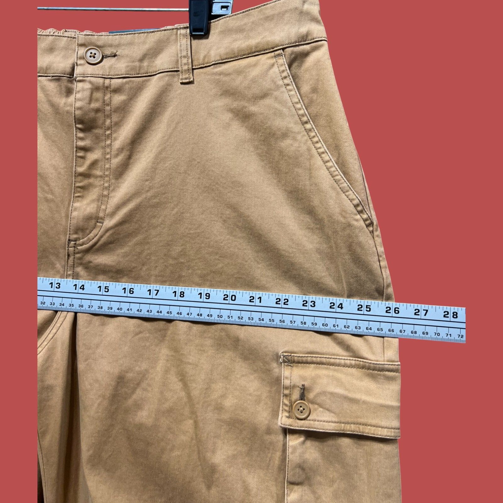 Other Wild Fable - Women's High-Rise Cargo Pants - Light Brown - 1 Size 40" / US 18 - 4 Thumbnail