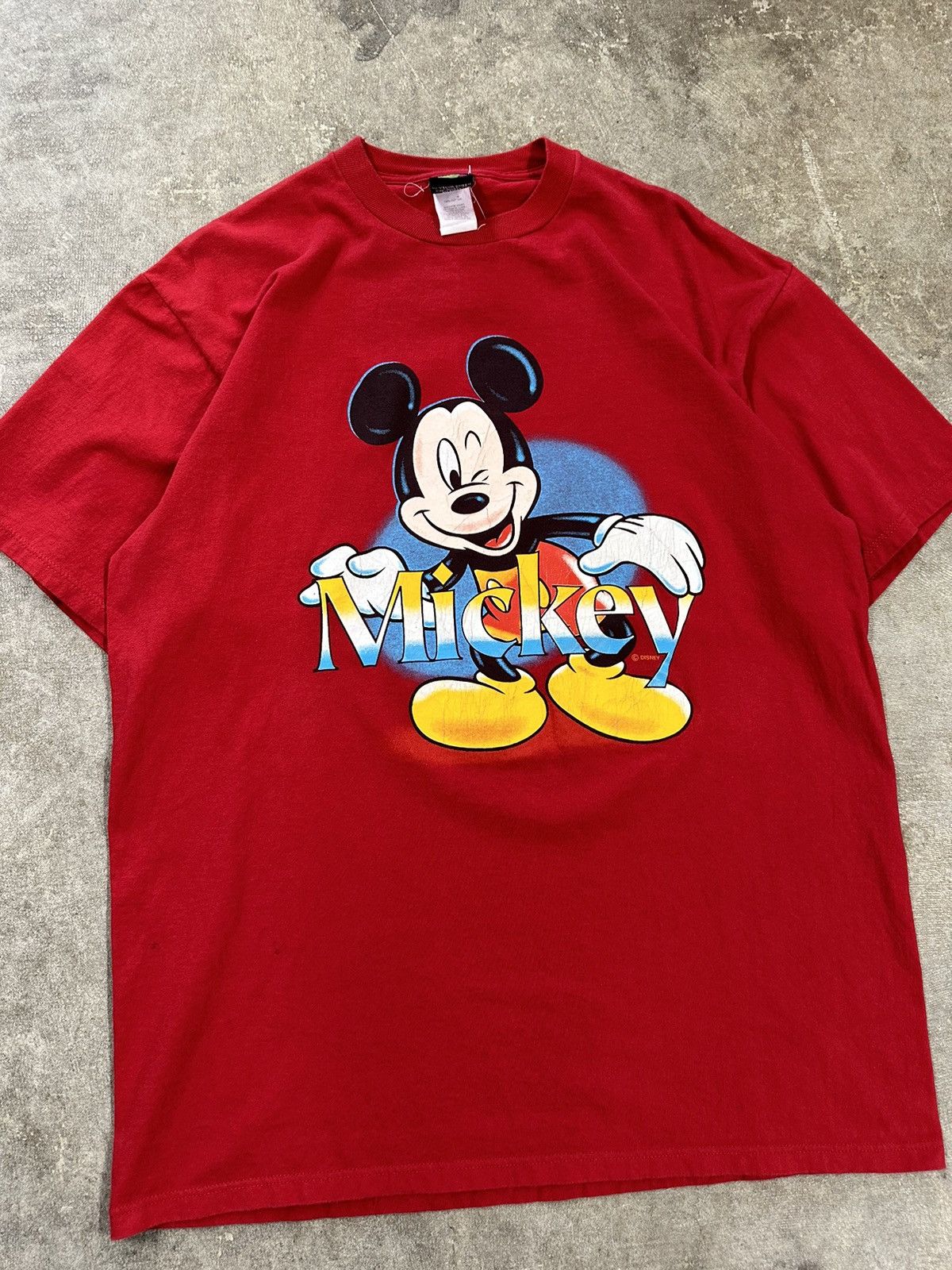 Disney Vintage 90s Disney Mickey Mouse Cartoon T-Shirt Size US XL / EU 56 / 4 - 3 Thumbnail