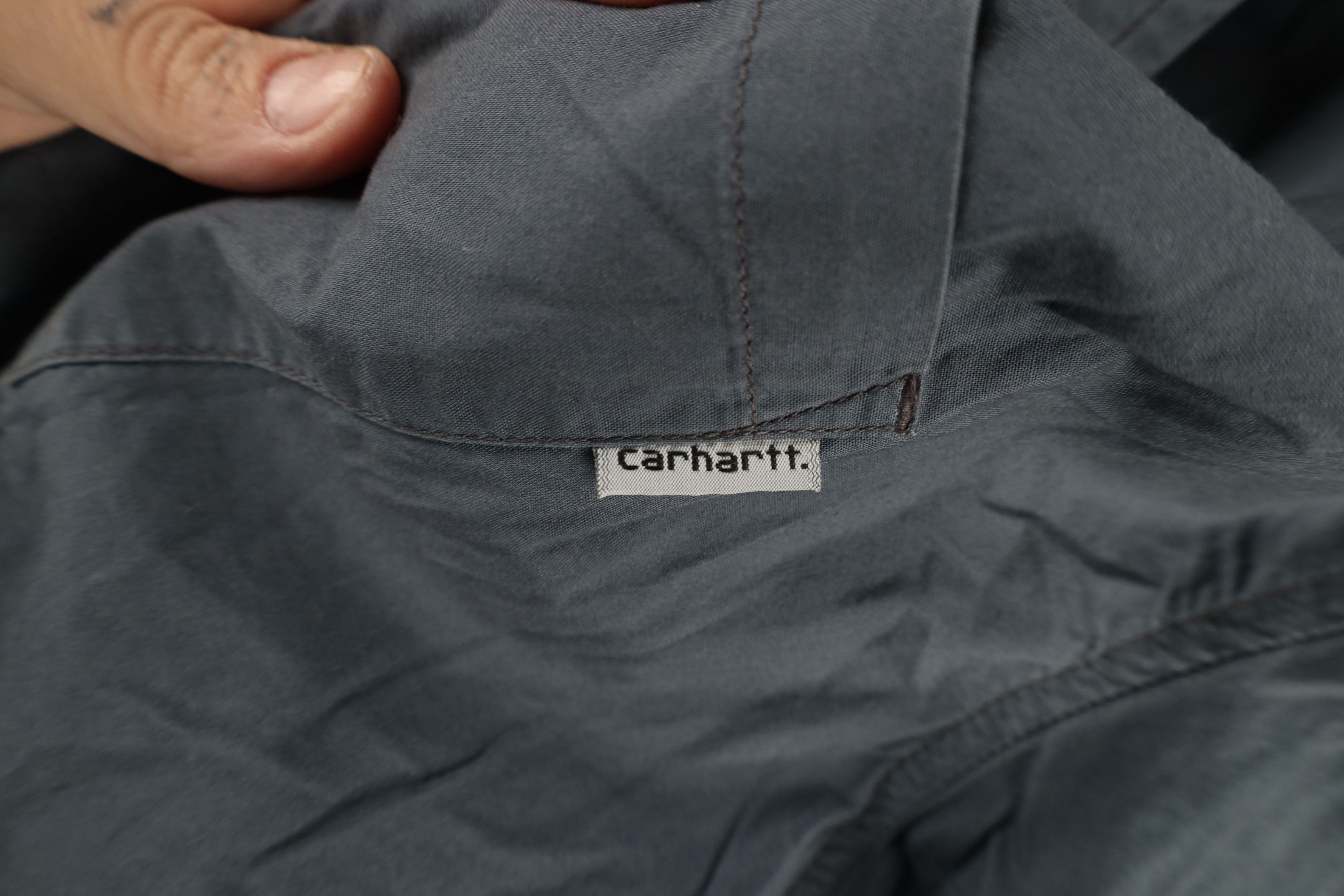 Carhartt × Vintage Vintage Carhartt Spell Short Sleeve Collared Button Shirt Size US XL / EU 56 / 4 - 4 Thumbnail