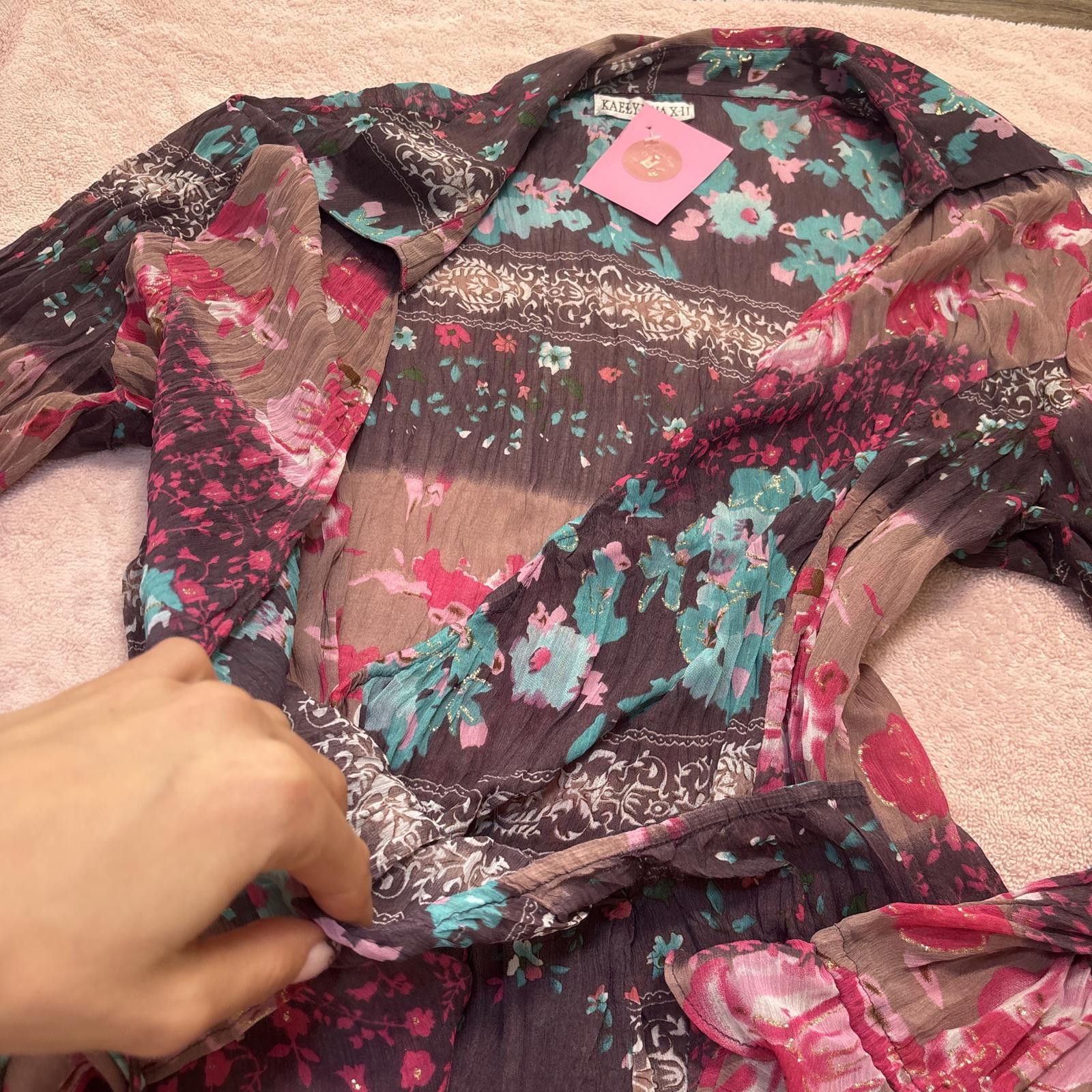 Other vintage silky wrap fairy core blouse Size XL / US 12-14 / IT 48-50 - 4 Thumbnail